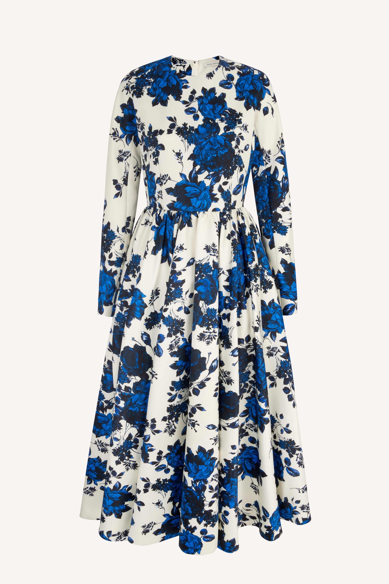 Annie Blue Festive Bouquet Taffeta Faille Dress | Emilia Wickstead