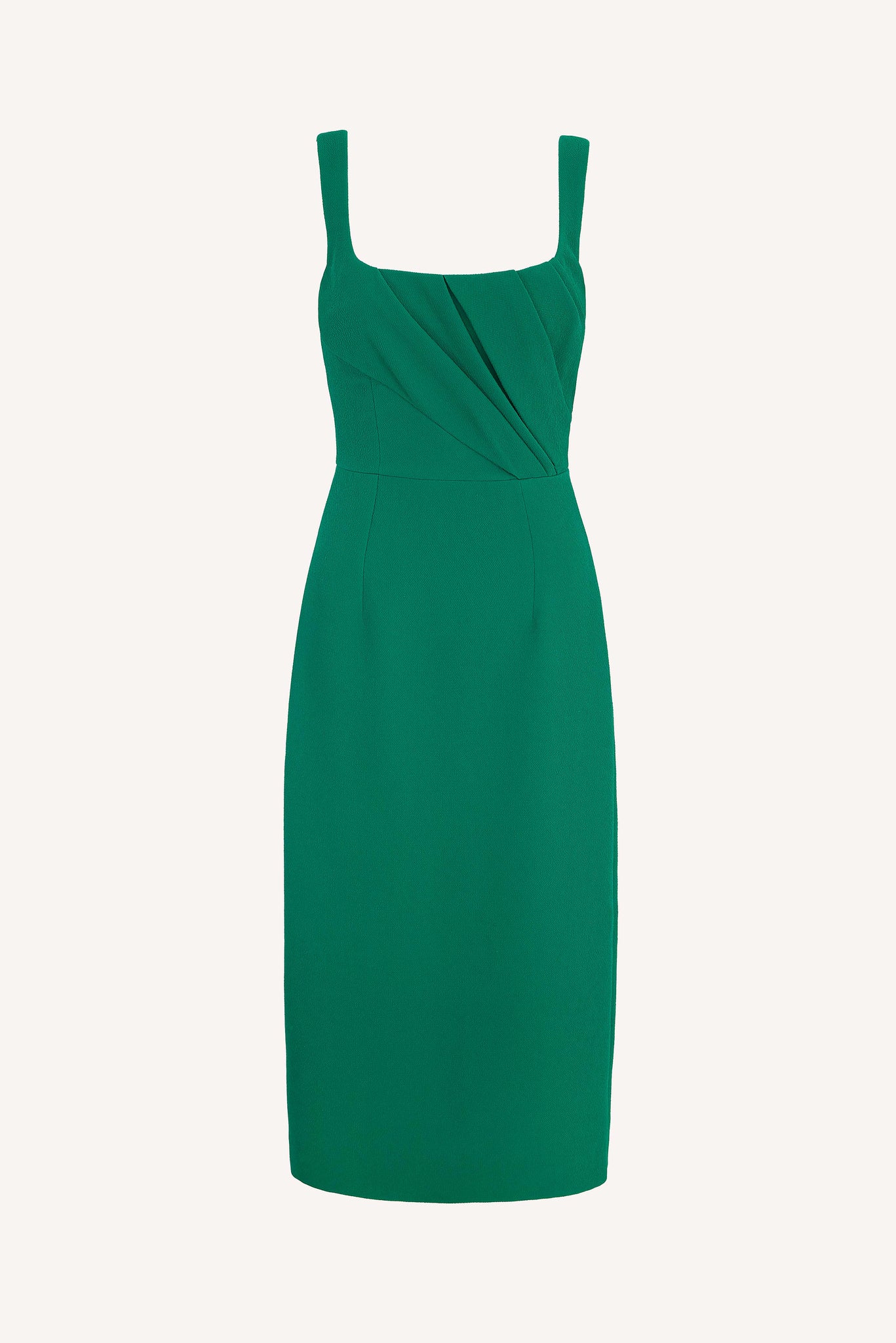 Arina Dress in Jade Green Double Crepe | Emilia Wickstead