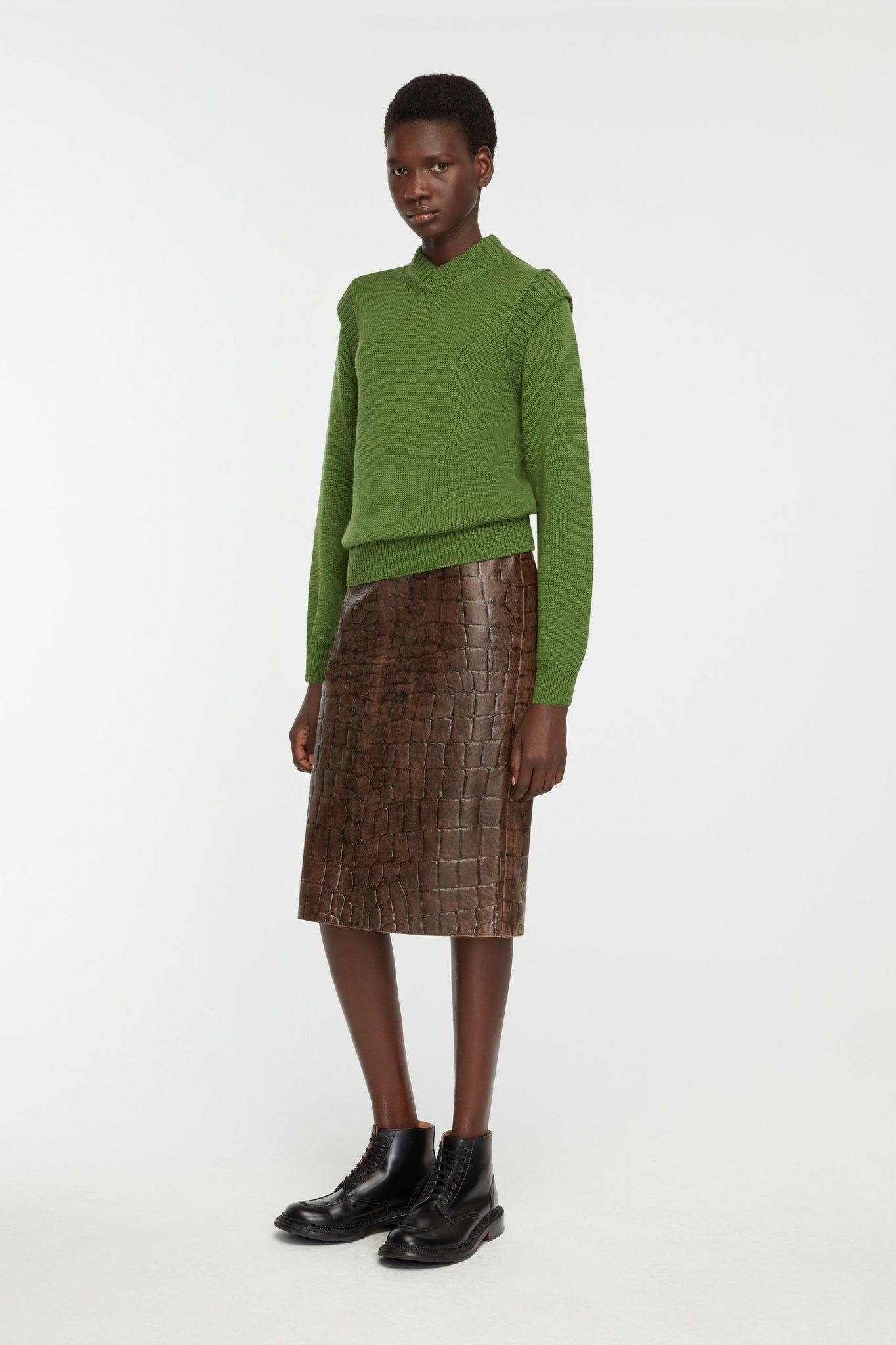 Kit Knit In Forest Green Merino Wool