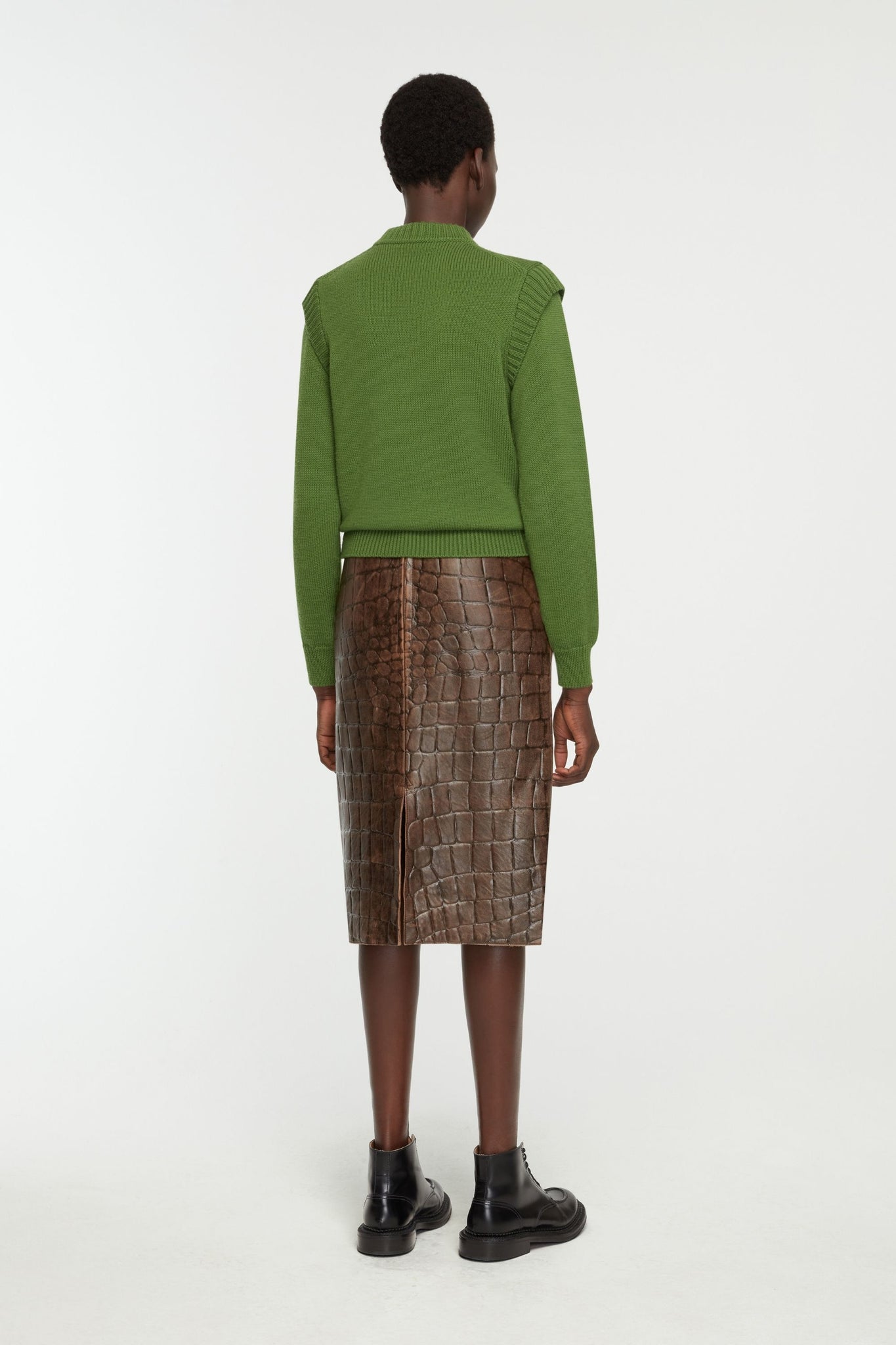 Kit Knit In Forest Green Merino Wool