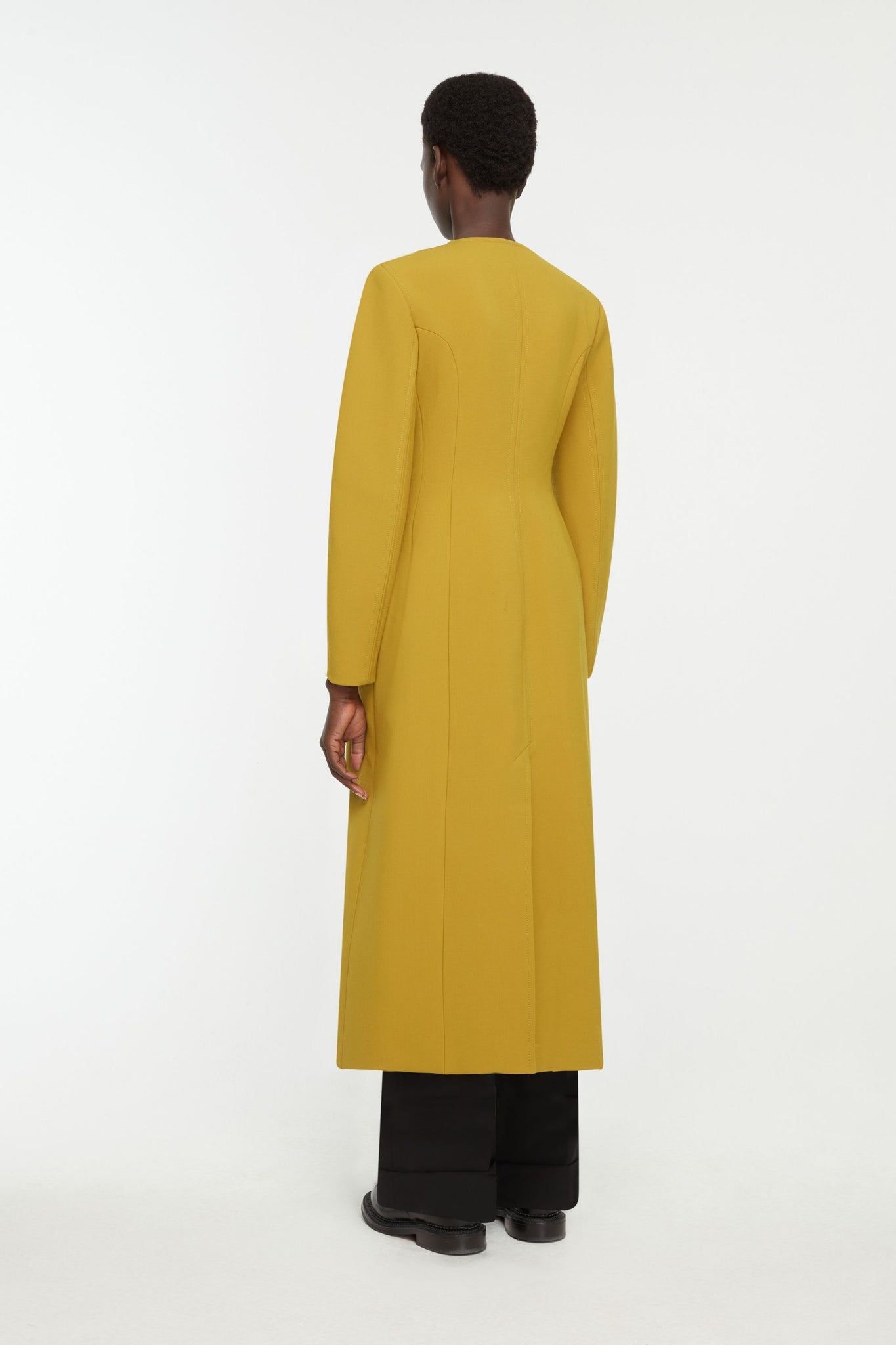Dalvana Coat In Chartreuse Birdseye Suiting