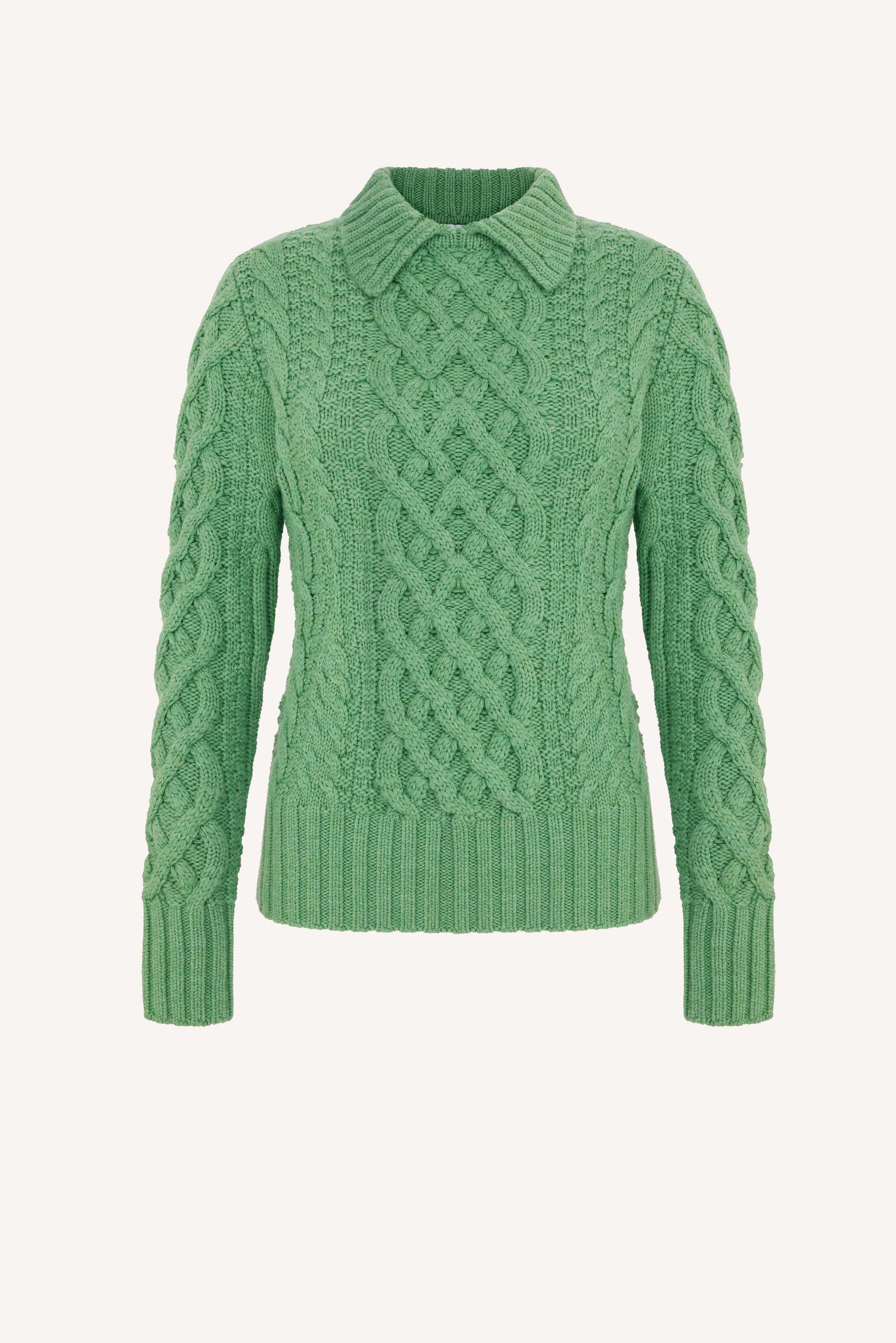 Bobbie Green Cashfeel Cable Knit Jumper | Emilia Wickstead