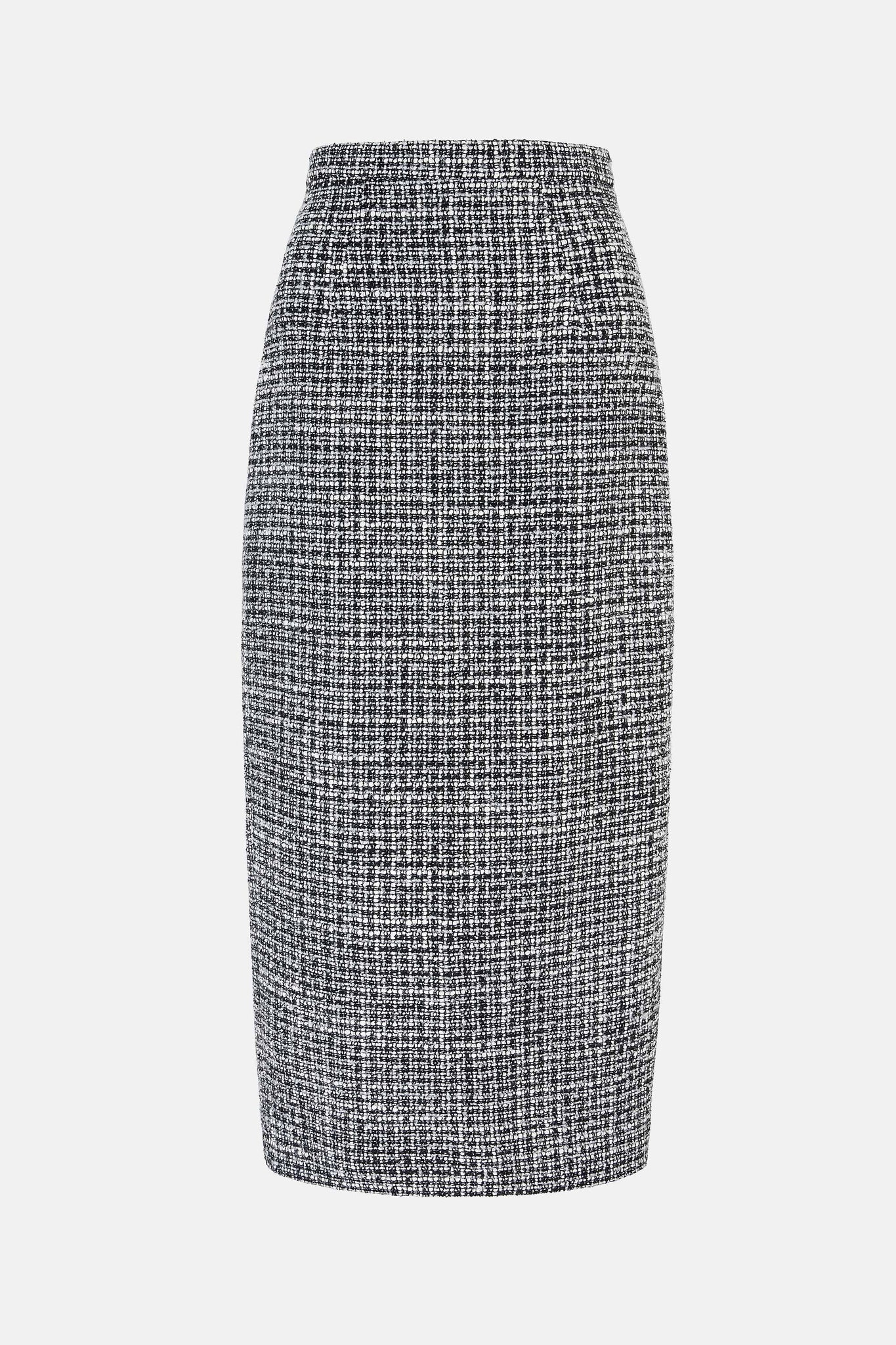 Lorelei Skirt In Ivory & Black Boucle Tweed | Emilia Wickstead