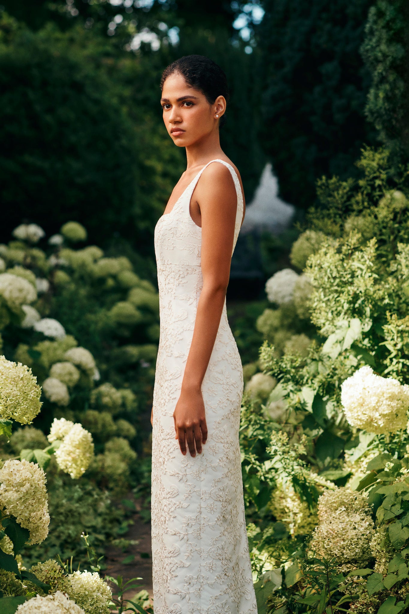 Viva Bridal Dress in Rose Jacquard | Emilia Wickstead