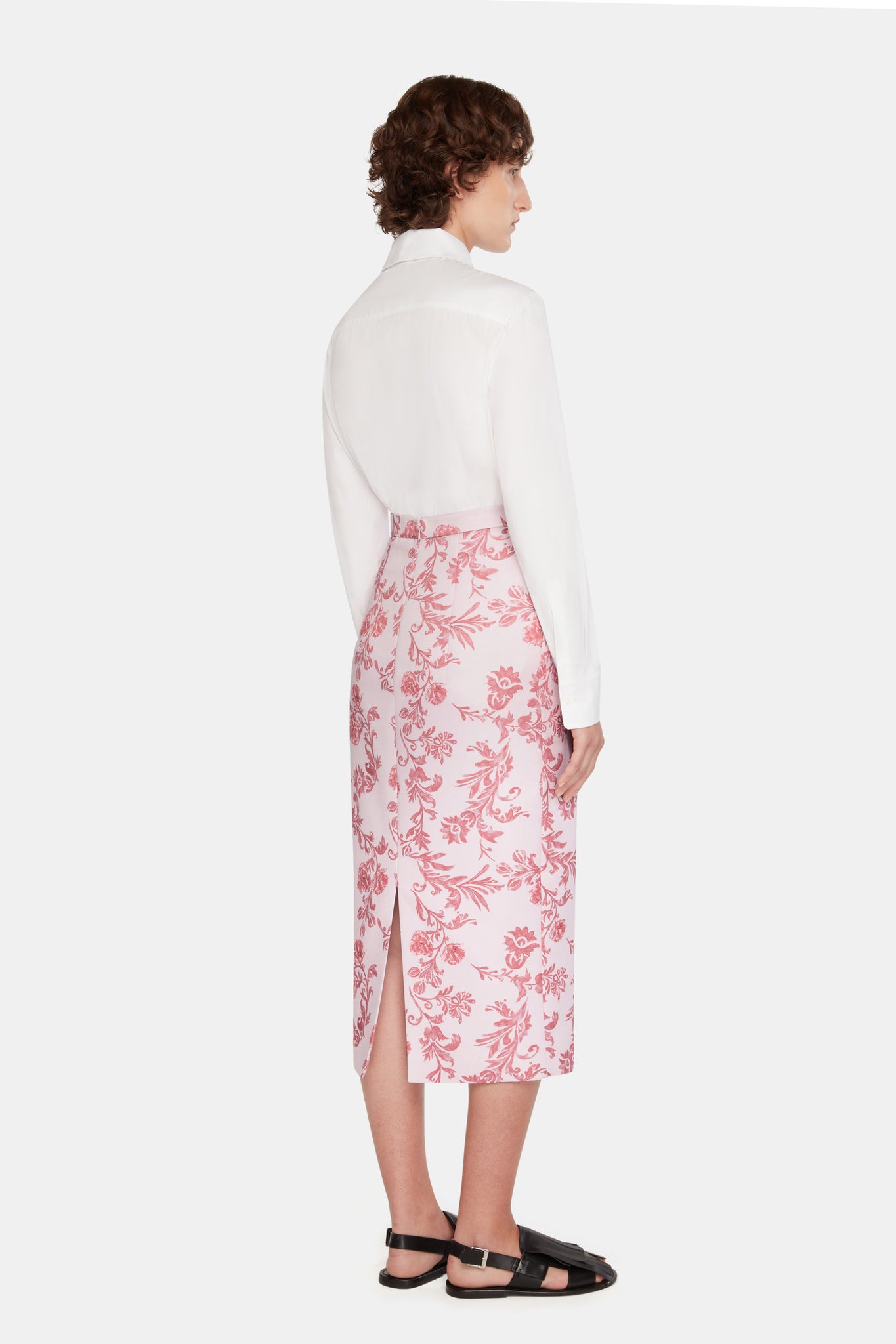 Philomene Top In White Cotton full back shot| Emilia Wickstead