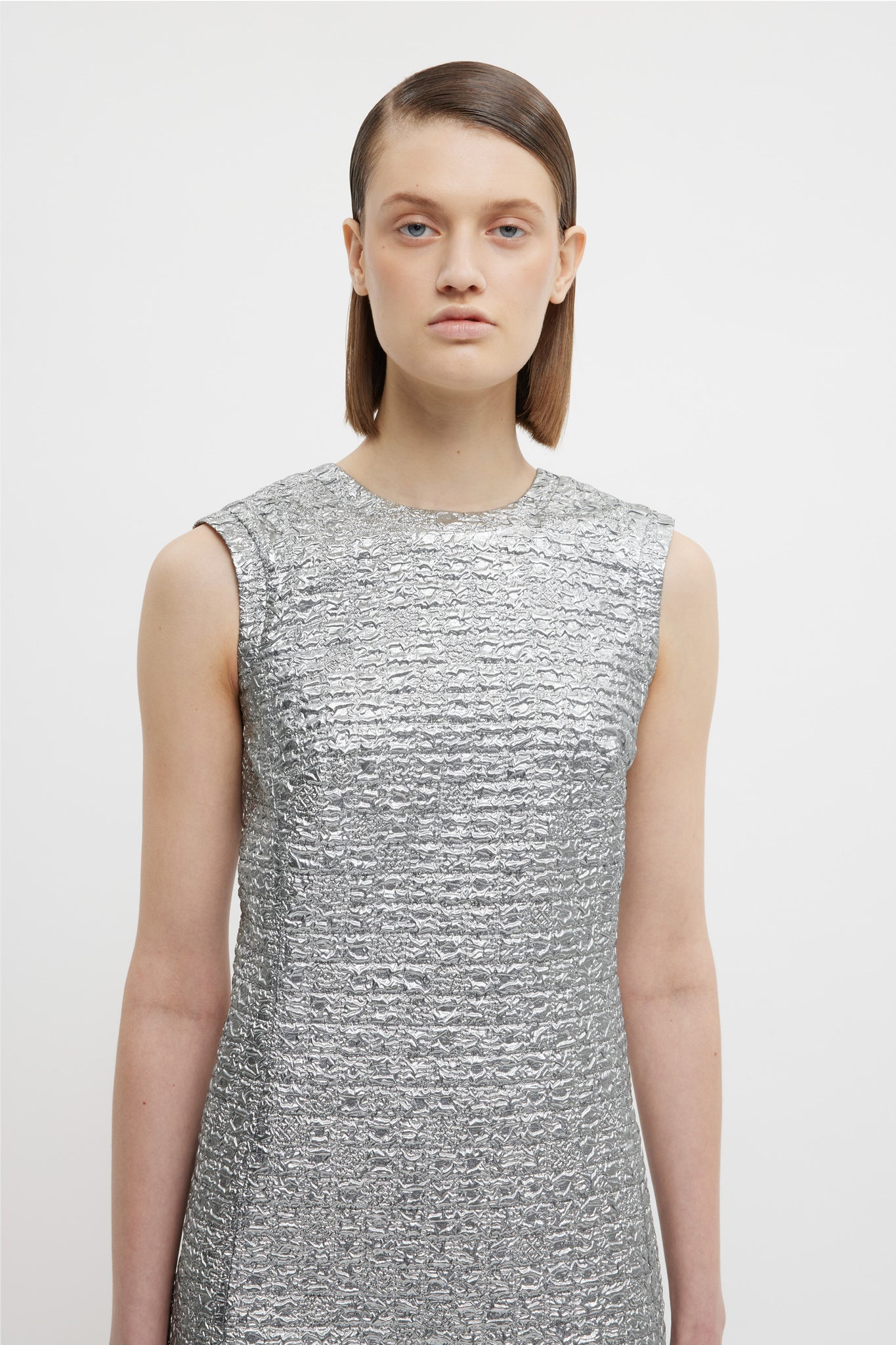 emilia wickstead silver dress Stunning Silver Long Dress Emilia Wickstead Haute Couture 8 Size US / Like New at 1stDibs
