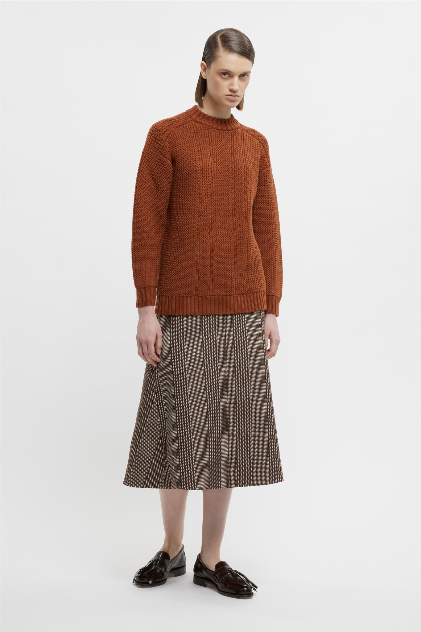 Combey Knit In Caramel Cashfeel - Emilia Wickstead