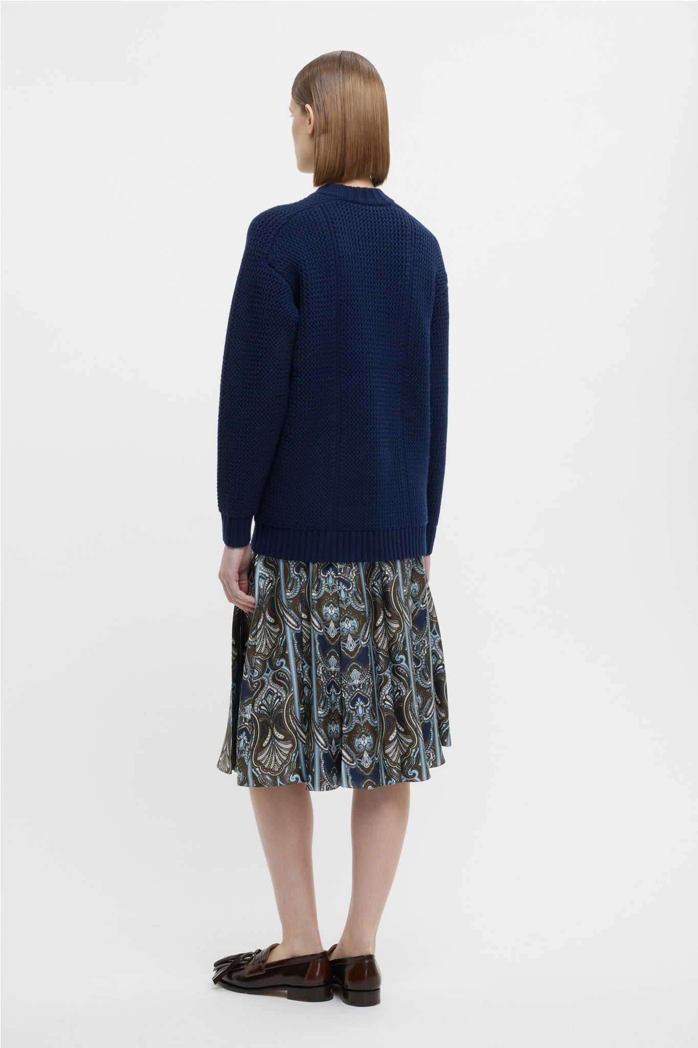 Combey Knit Sweater In Navy Cashfeel - Emilia Wickstead