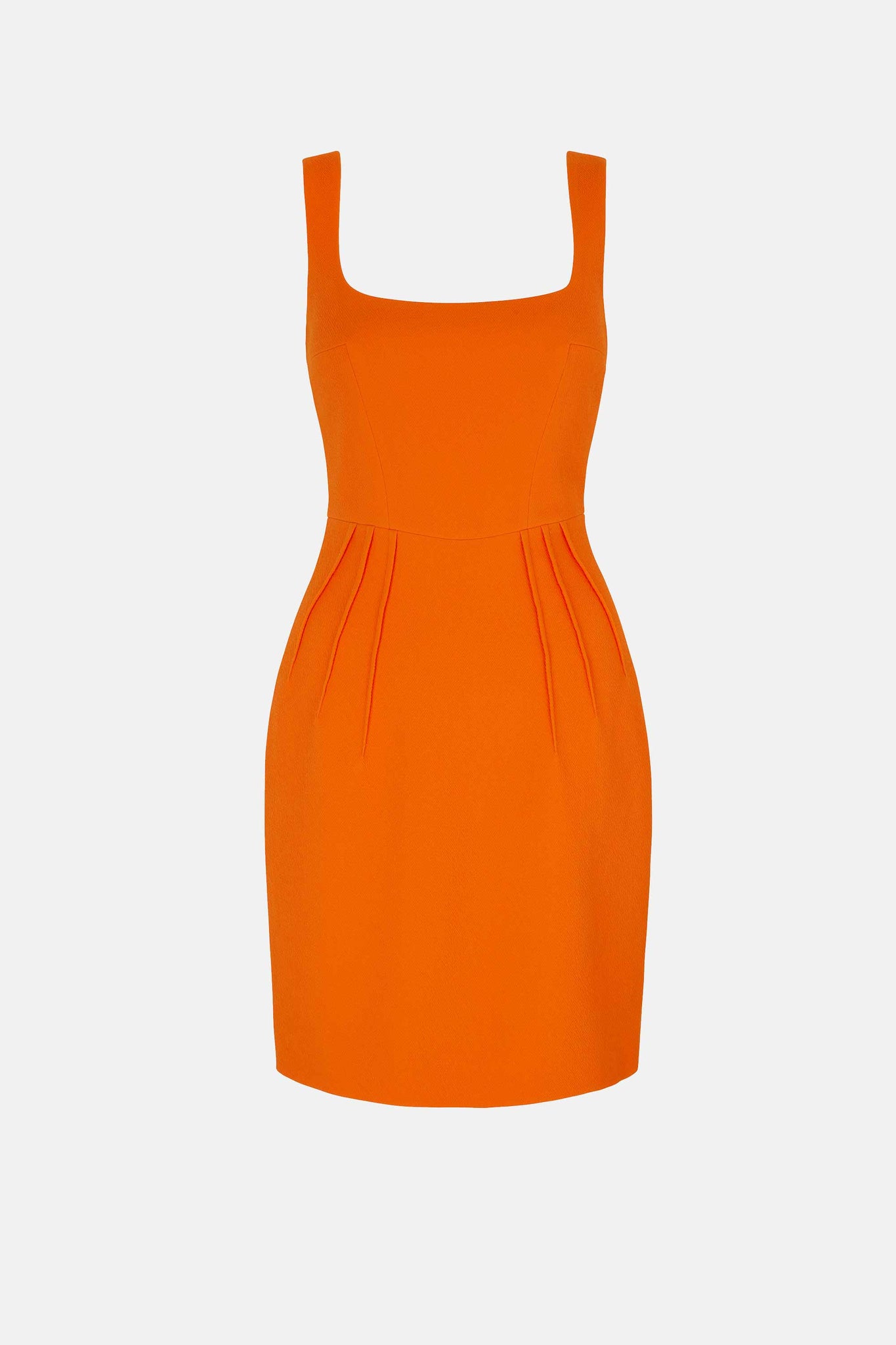 Salma Dress In Hot Orange Double Crepe | Emilia Wickstead