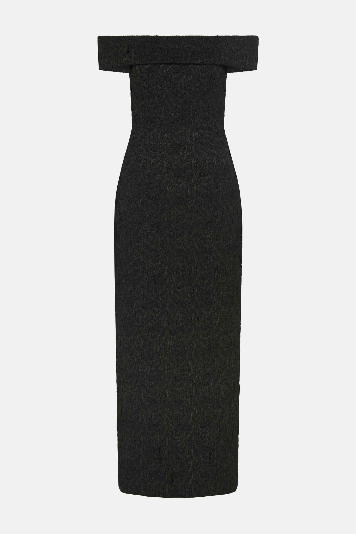 Sima Black Seersucker Cloqu√© Dress