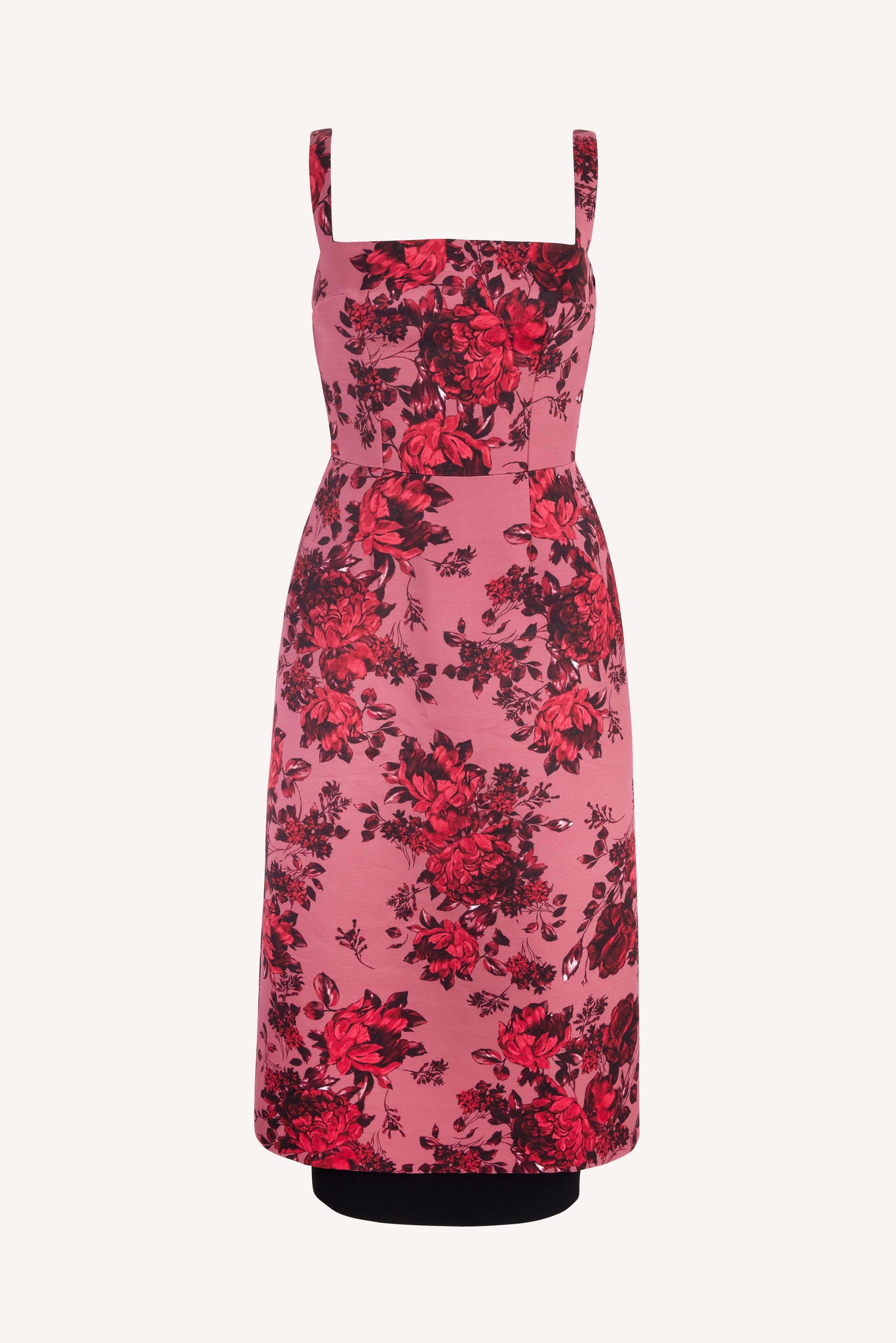 Tiffany Dress in Mauve Pink Festive Bouquet Printed Taffeta Faille | Emilia Wicksteead