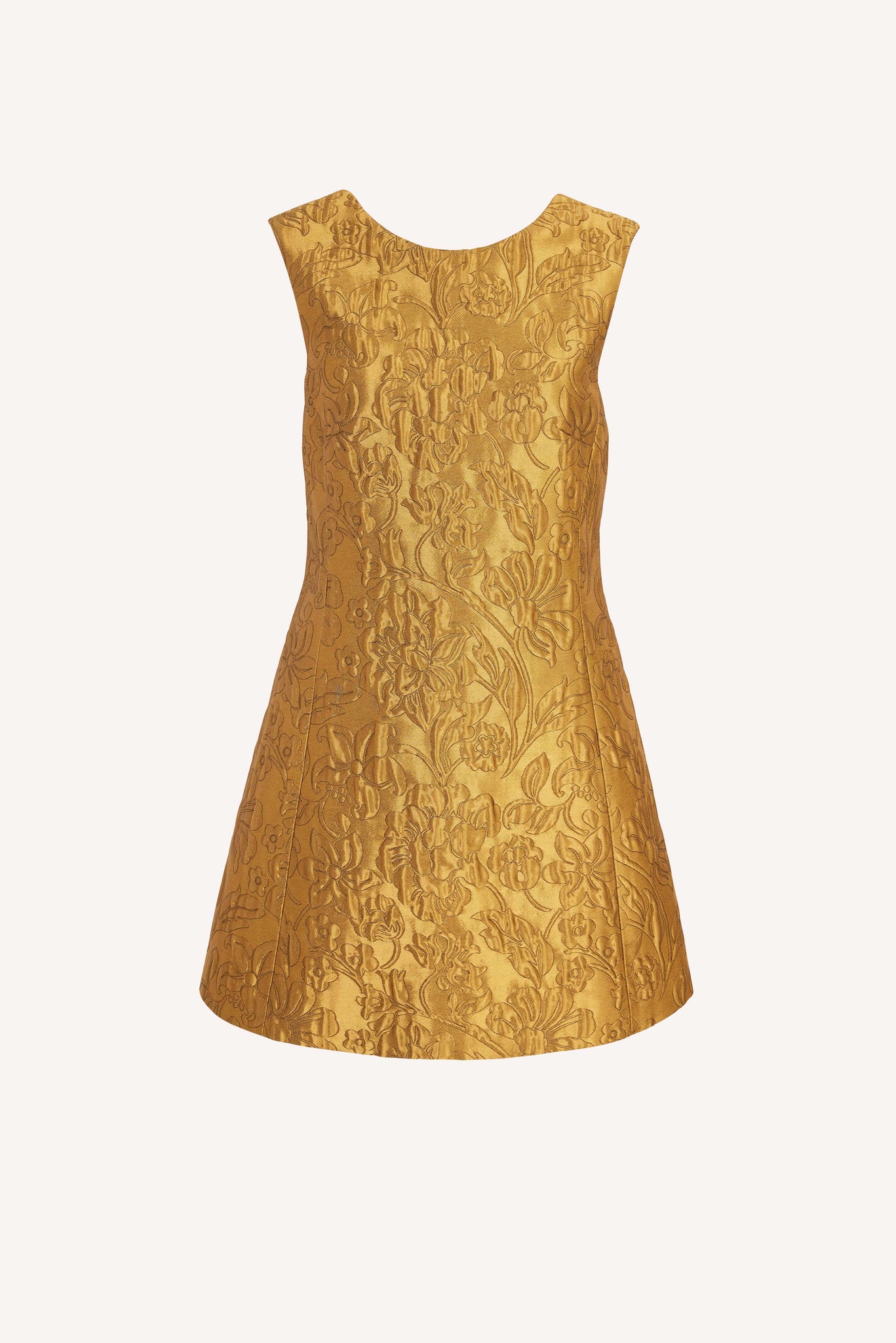 Irma Dress in Gold Lurex Metallic Jacquard | Emilia Wickstead