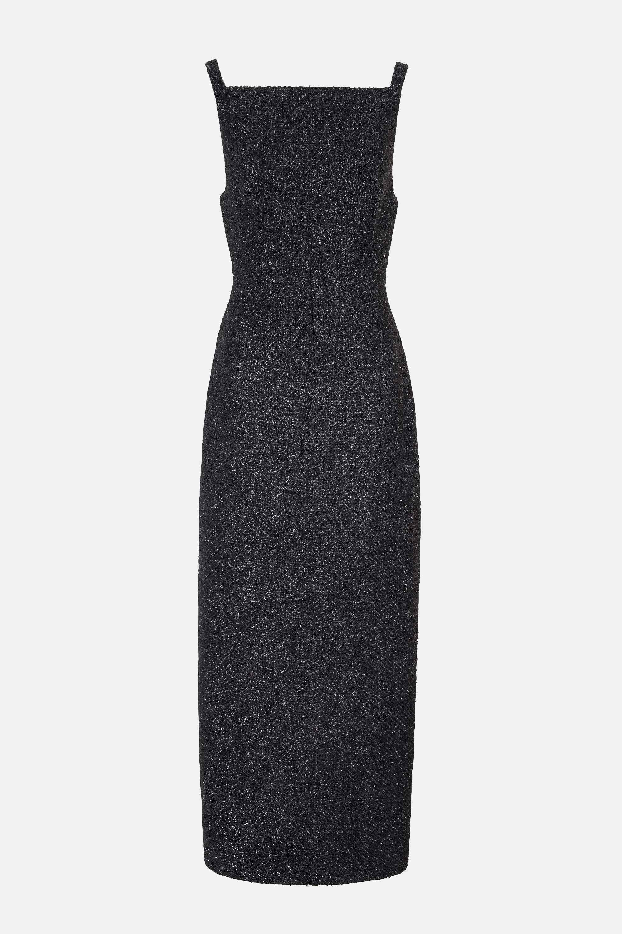 Karolyn Dress In Black Disco Tweed