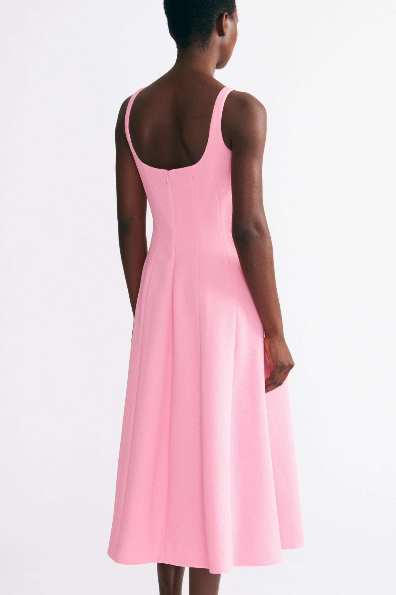 Emilia Wickstead Asia Dress In Pink Double Crepe