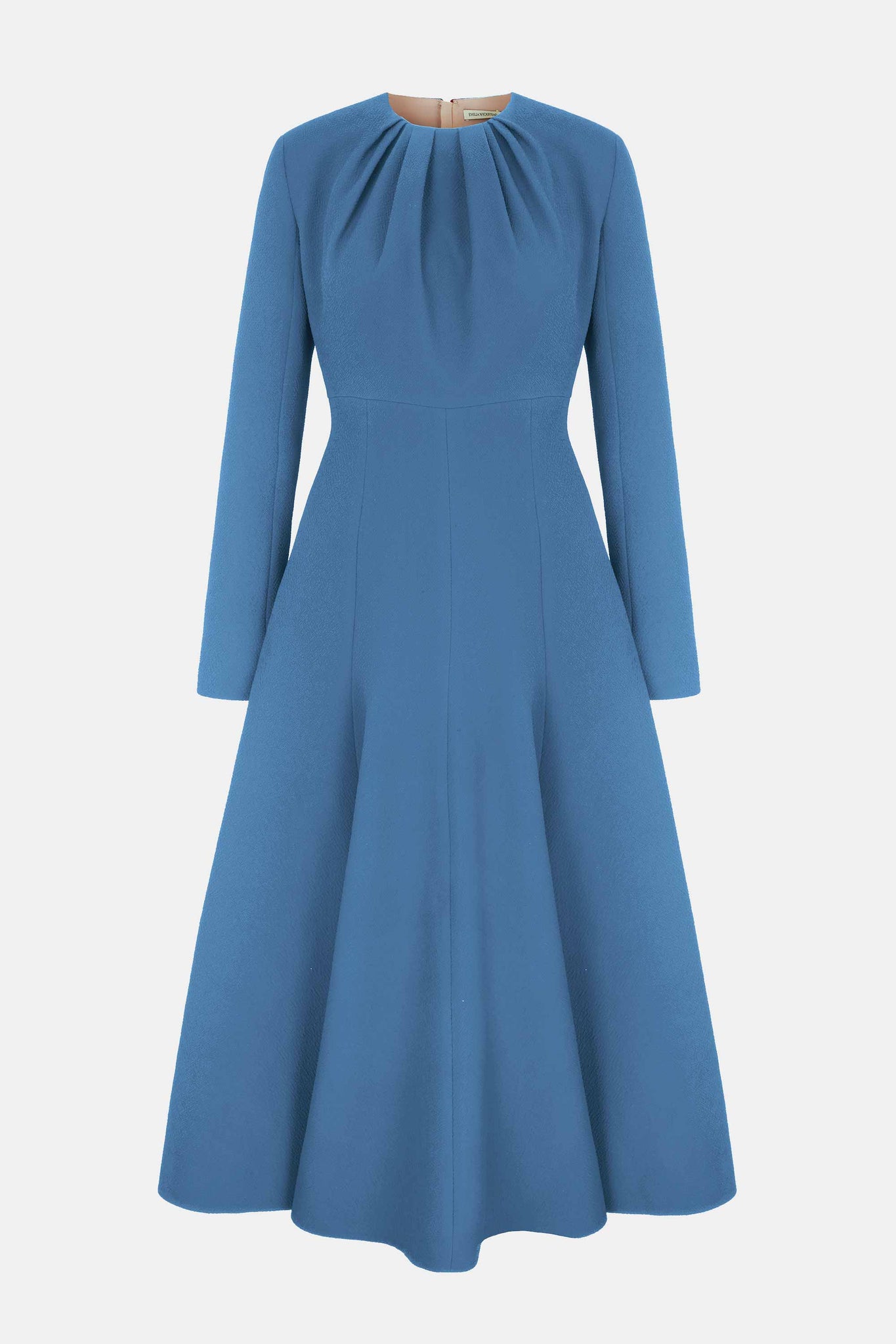 Belgium Dress In Indigo Double Crepe | Emilia Wickstead