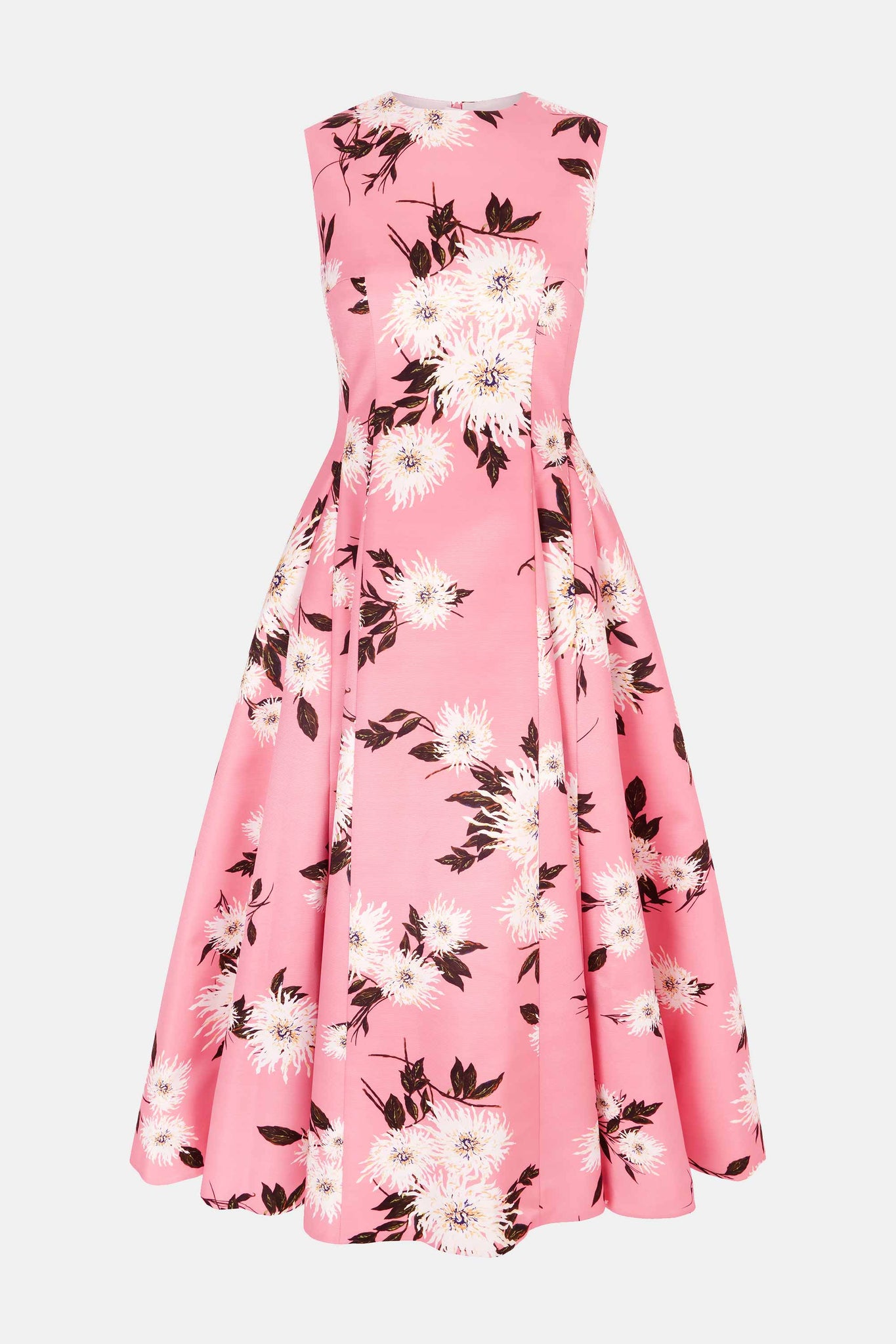 Chelsea Dress In Pink Dahlia Floral Taffeta Faille | Emilia Wickstead