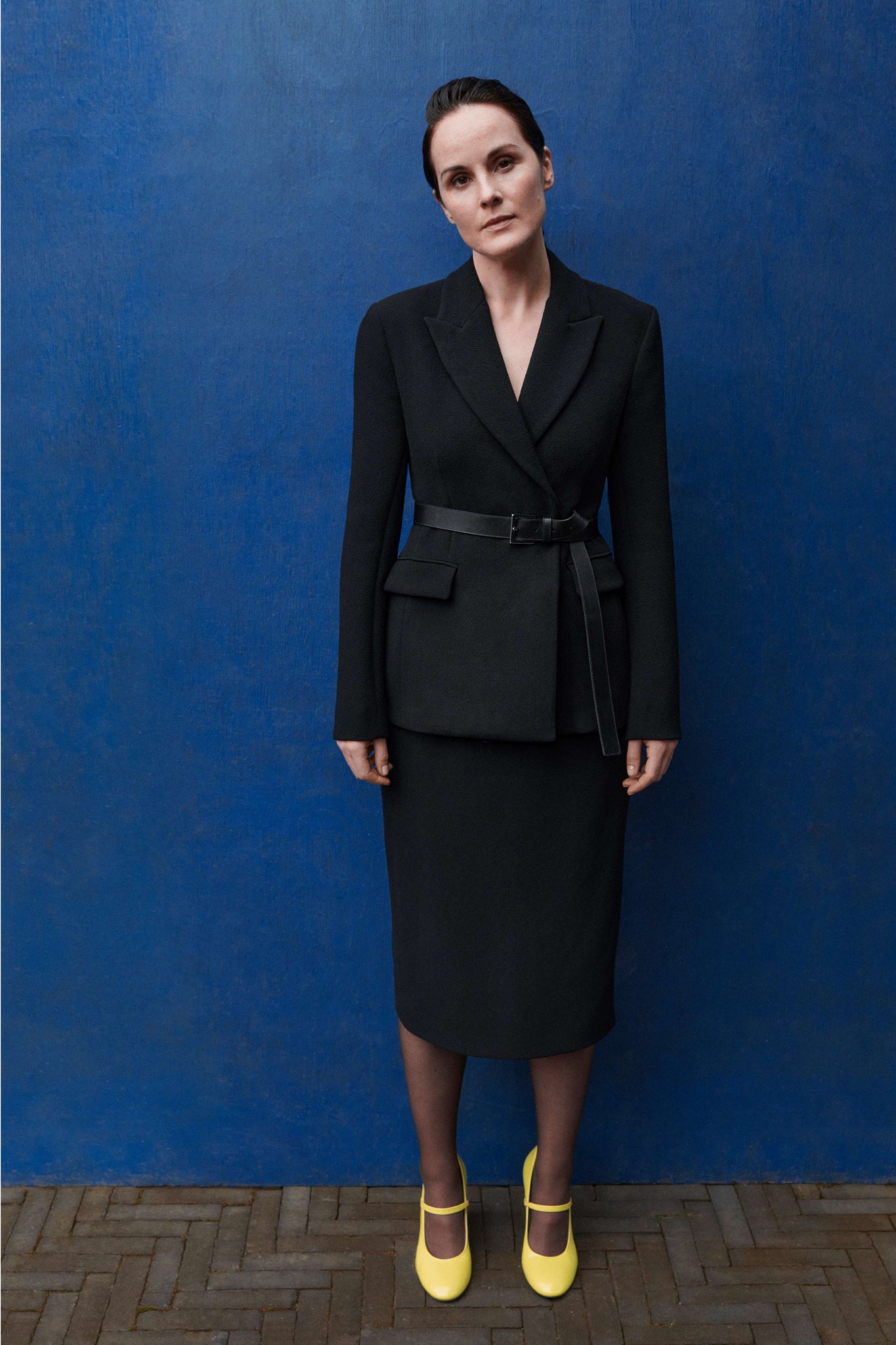 Michelle Dockery for Emilia Wickstead Pre-Fall 2024 - Michelle Dockery wears the Danya jacket and Lorinda Skirt