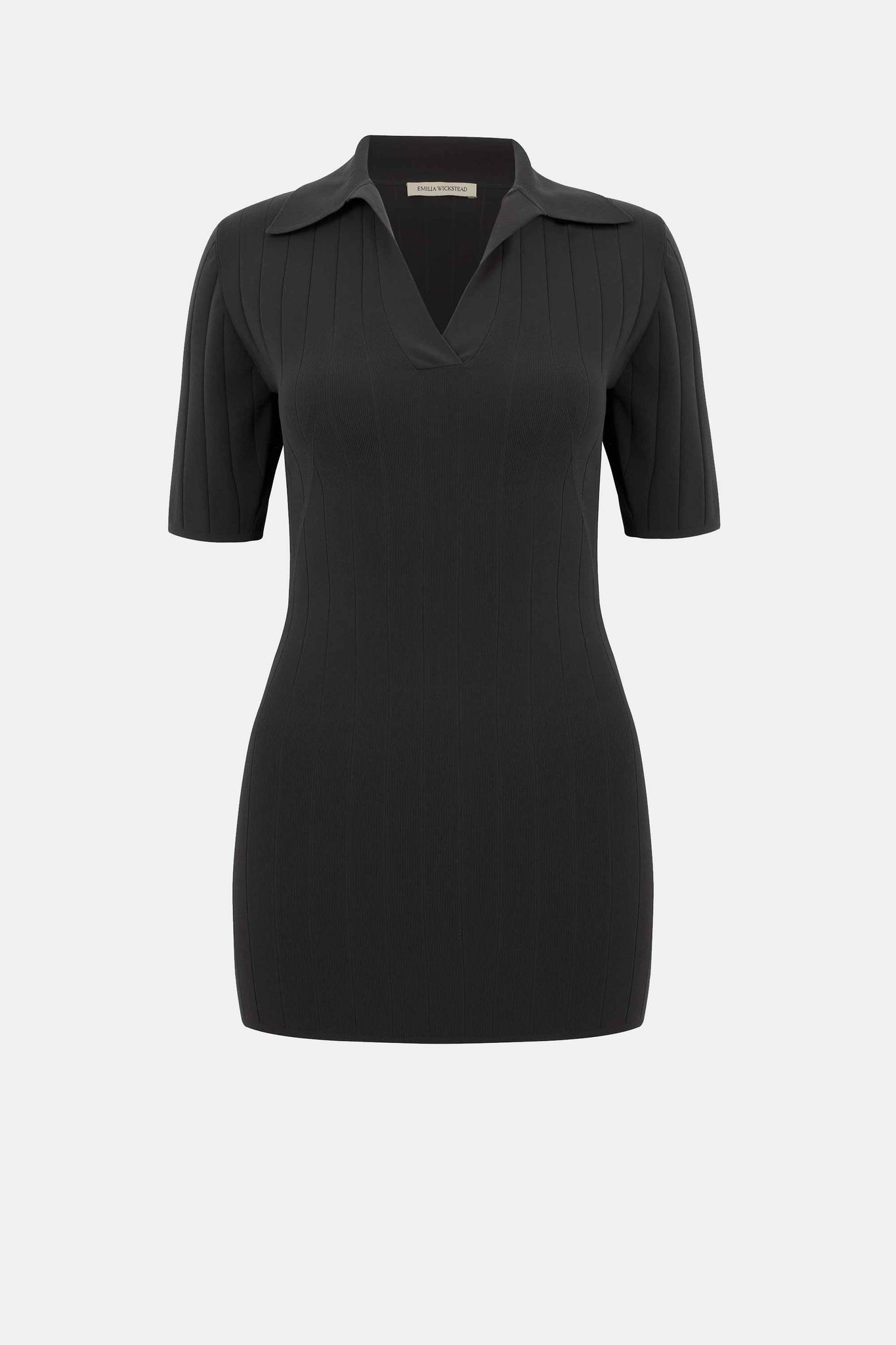 Dune fitted Polo Top Black - Emilia Wickstead