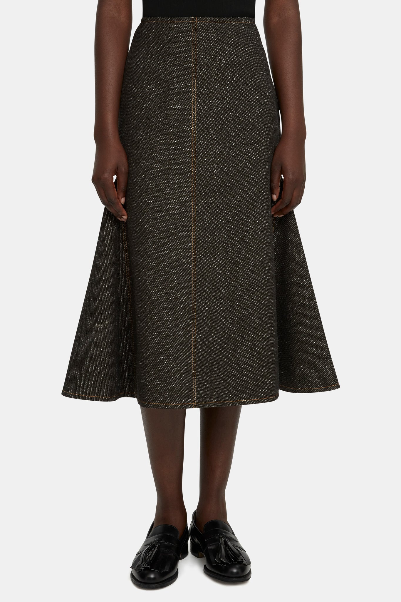 Queenie Denim Flared Skirt - Emilia Wickstead