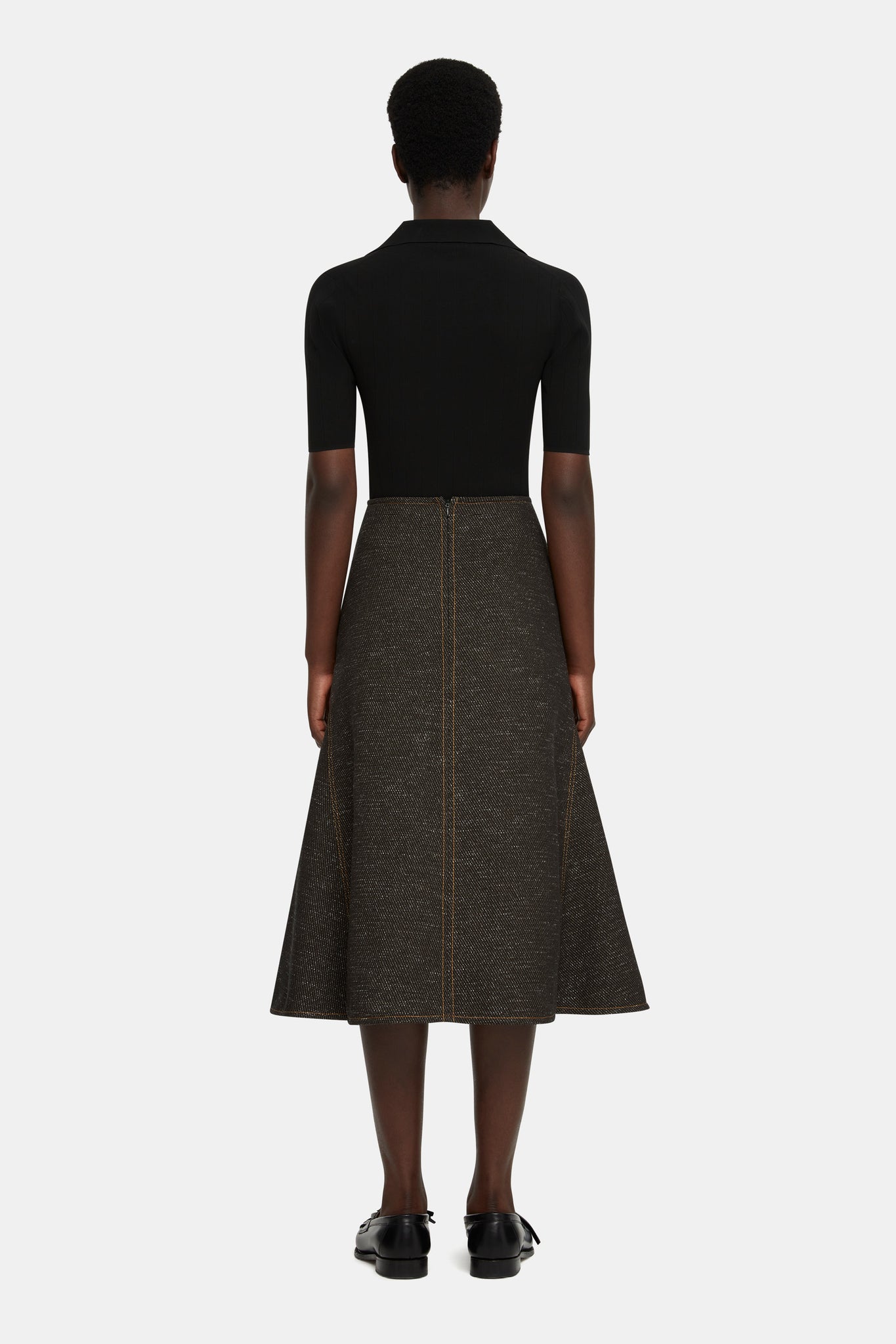 Queenie Denim Flared Skirt - Emilia Wickstead