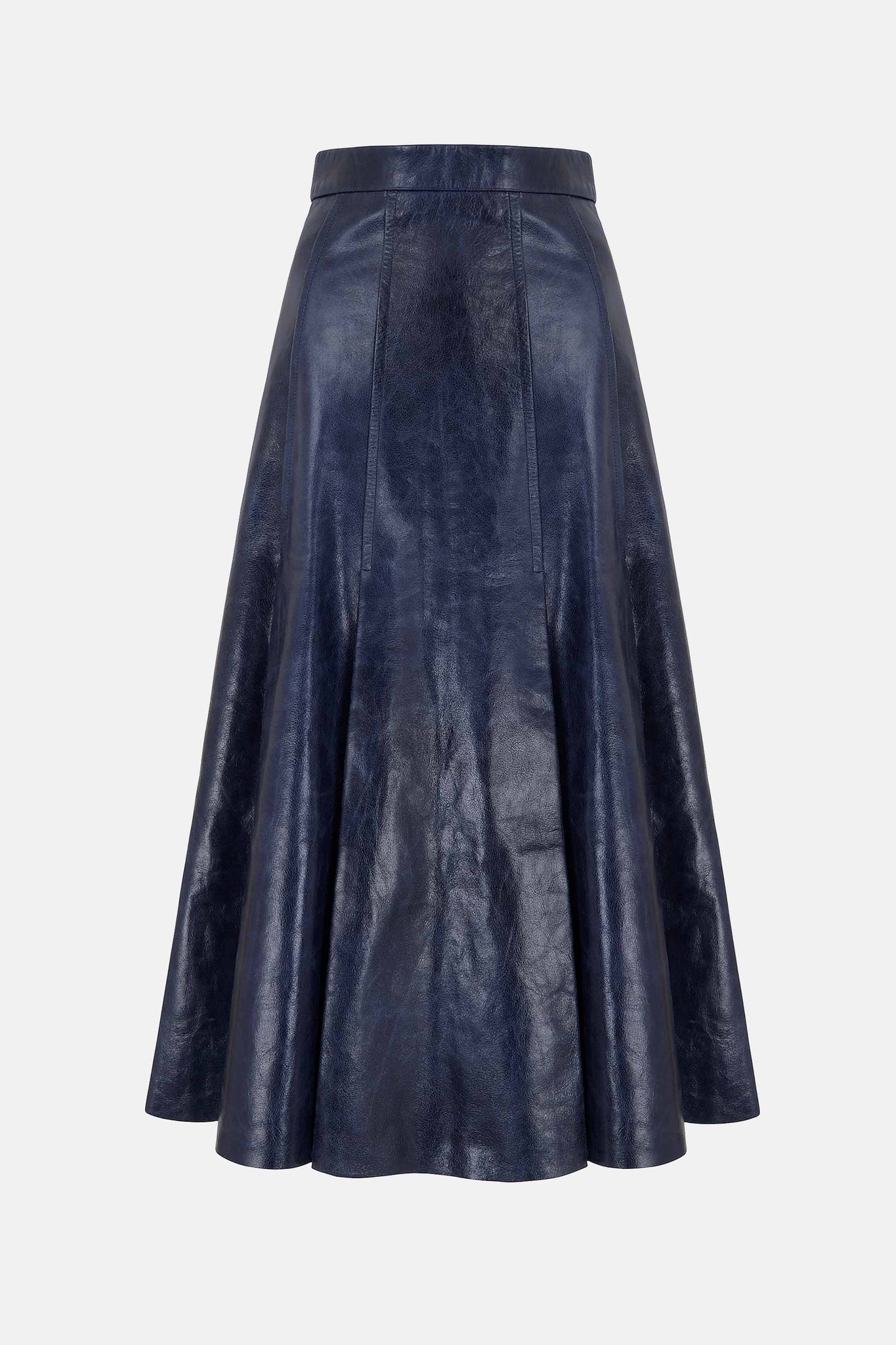 Kensie Skirt in Dark Navy Leather