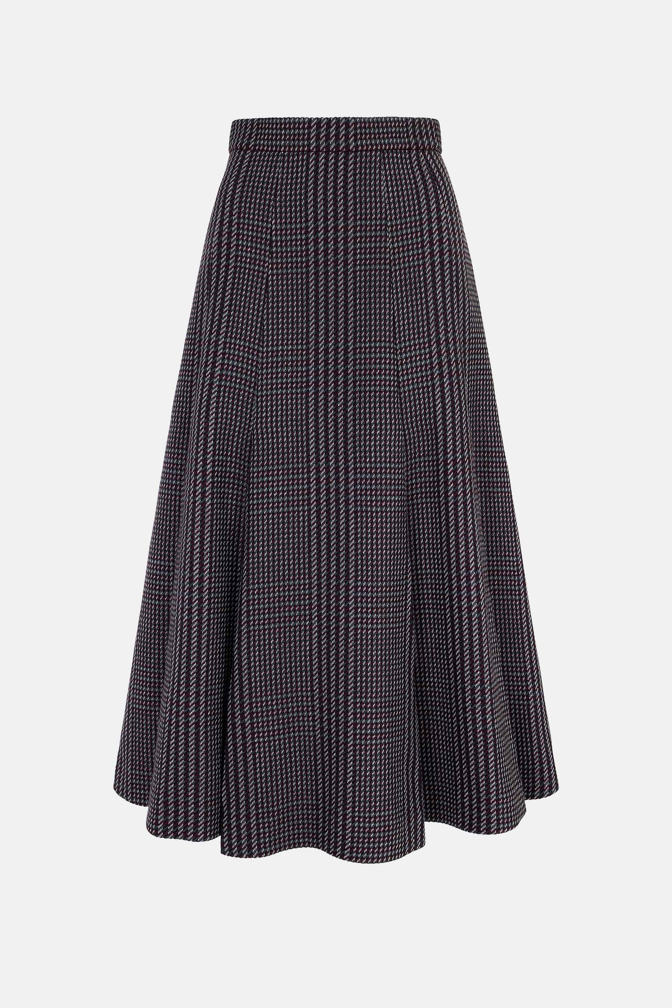 Kenzie Skirt in Prince of Wales Check Merino Wool |  Emilia Wickstead