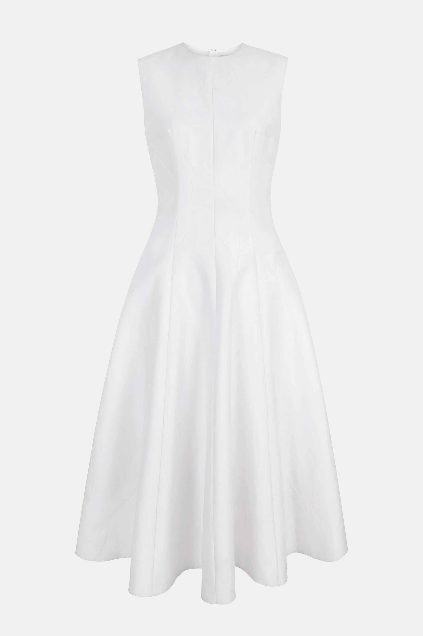 Mara Dress in Optic White Floral Embossed Cloque | Emilia Wickstead