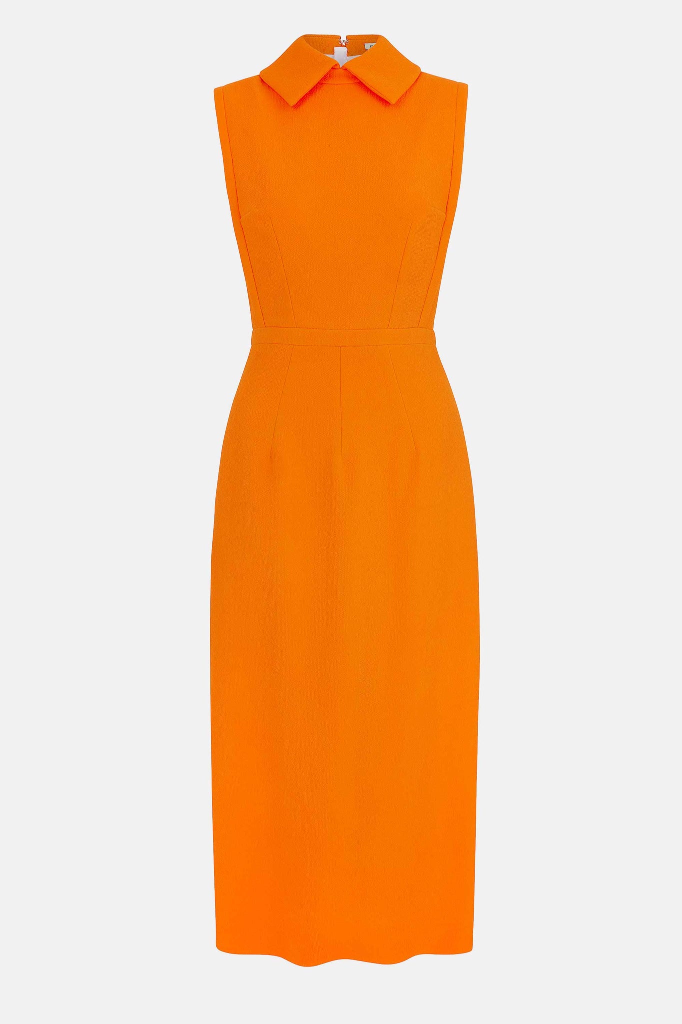 Miles Dress In Hot Orange Double Crepe | Emilia Wickstead