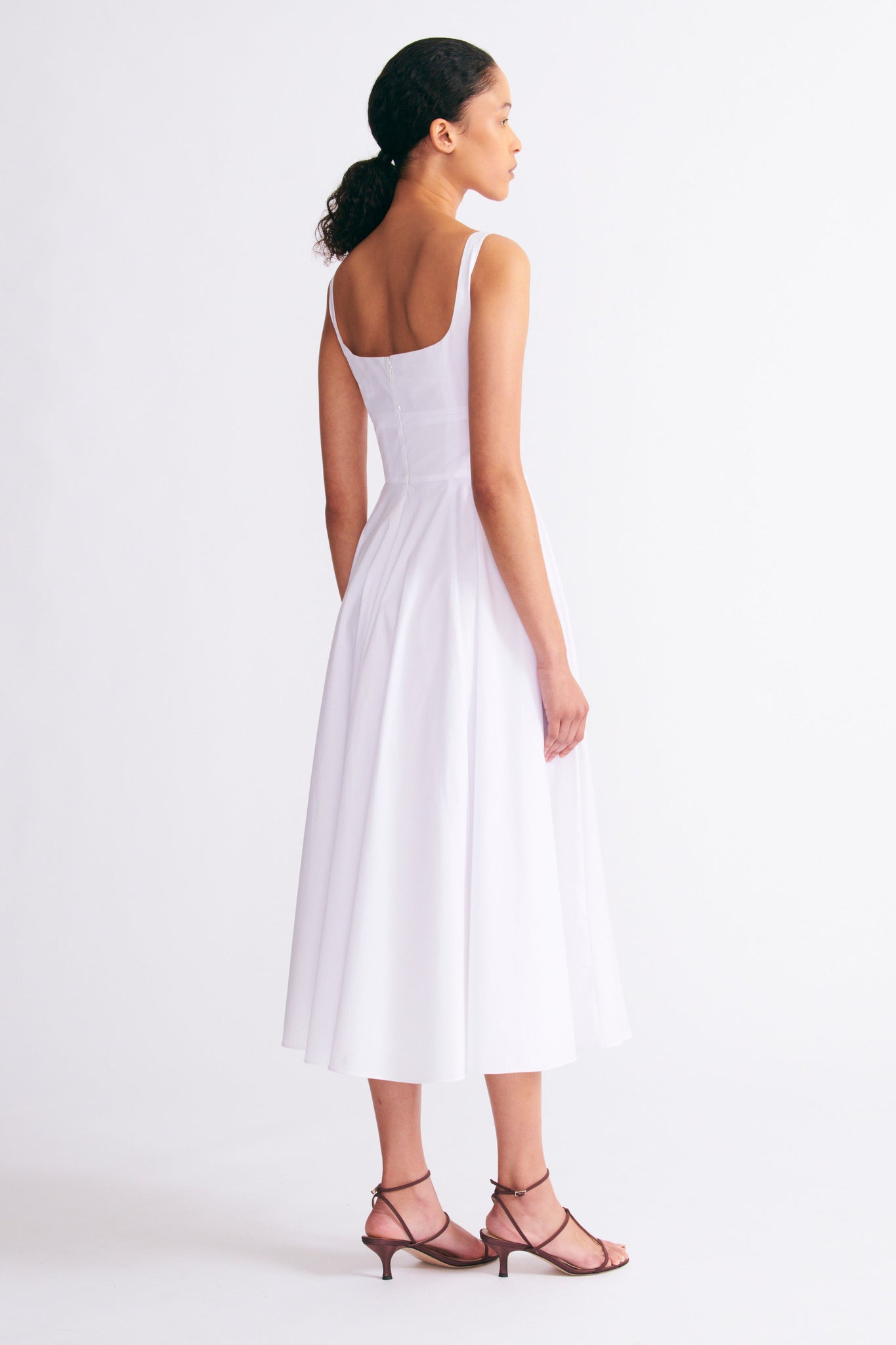 Nikush Dress In White Cotton | Emilia Wickstead