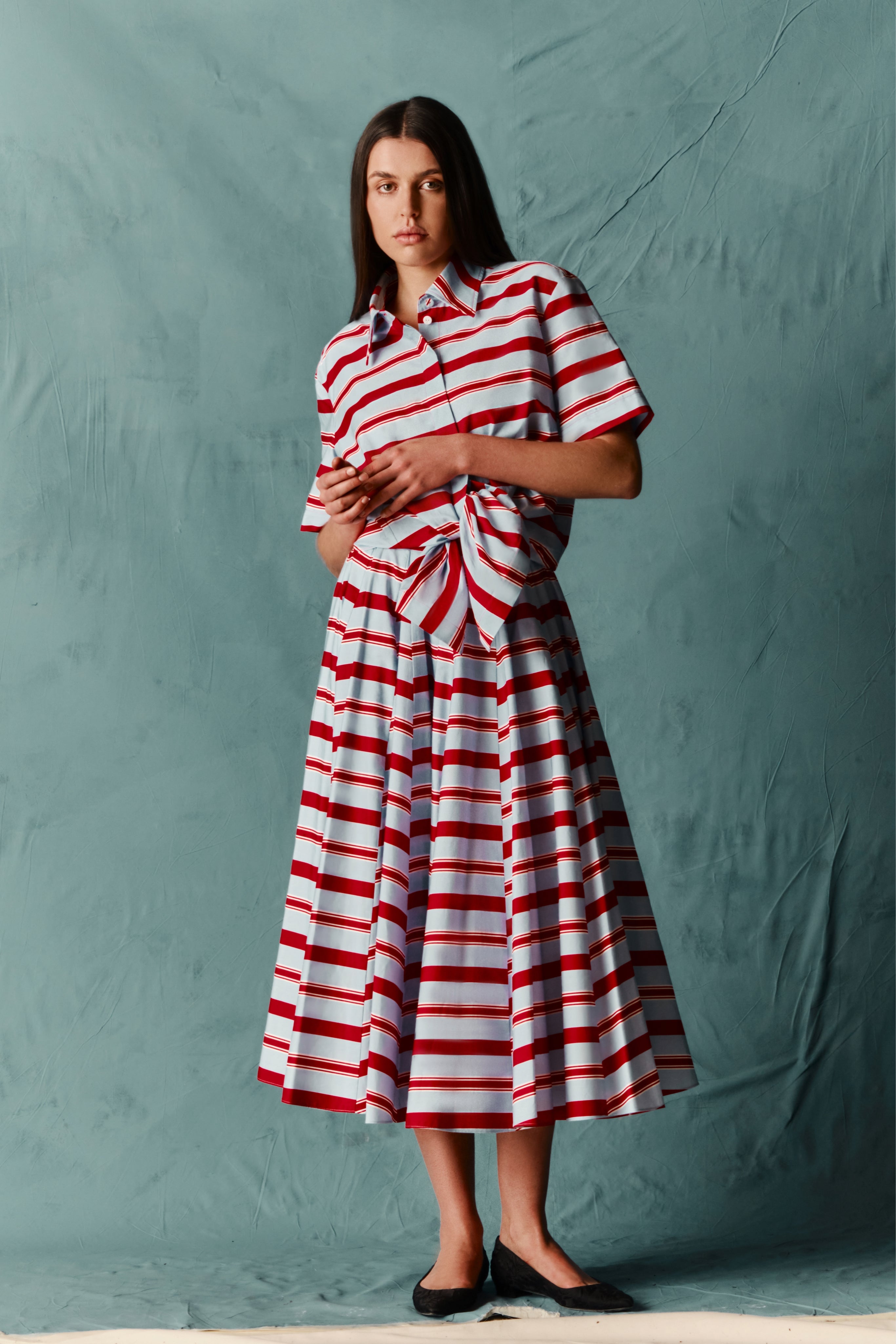 red white dress for women Viri Dress | Red & Ivory Floral Printed Floor Length Gown