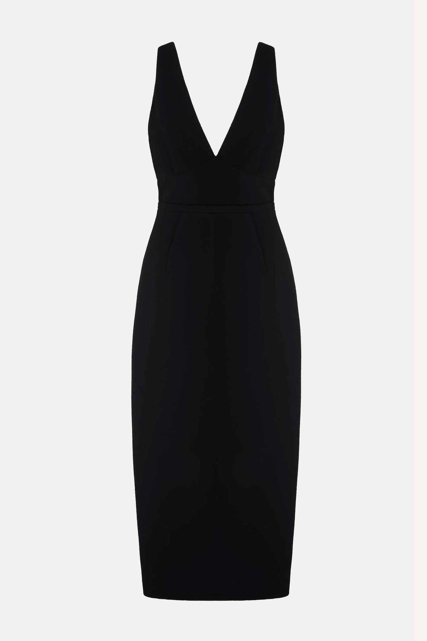 Rara Dress in Black Double Crepe| Emilia Wickstead