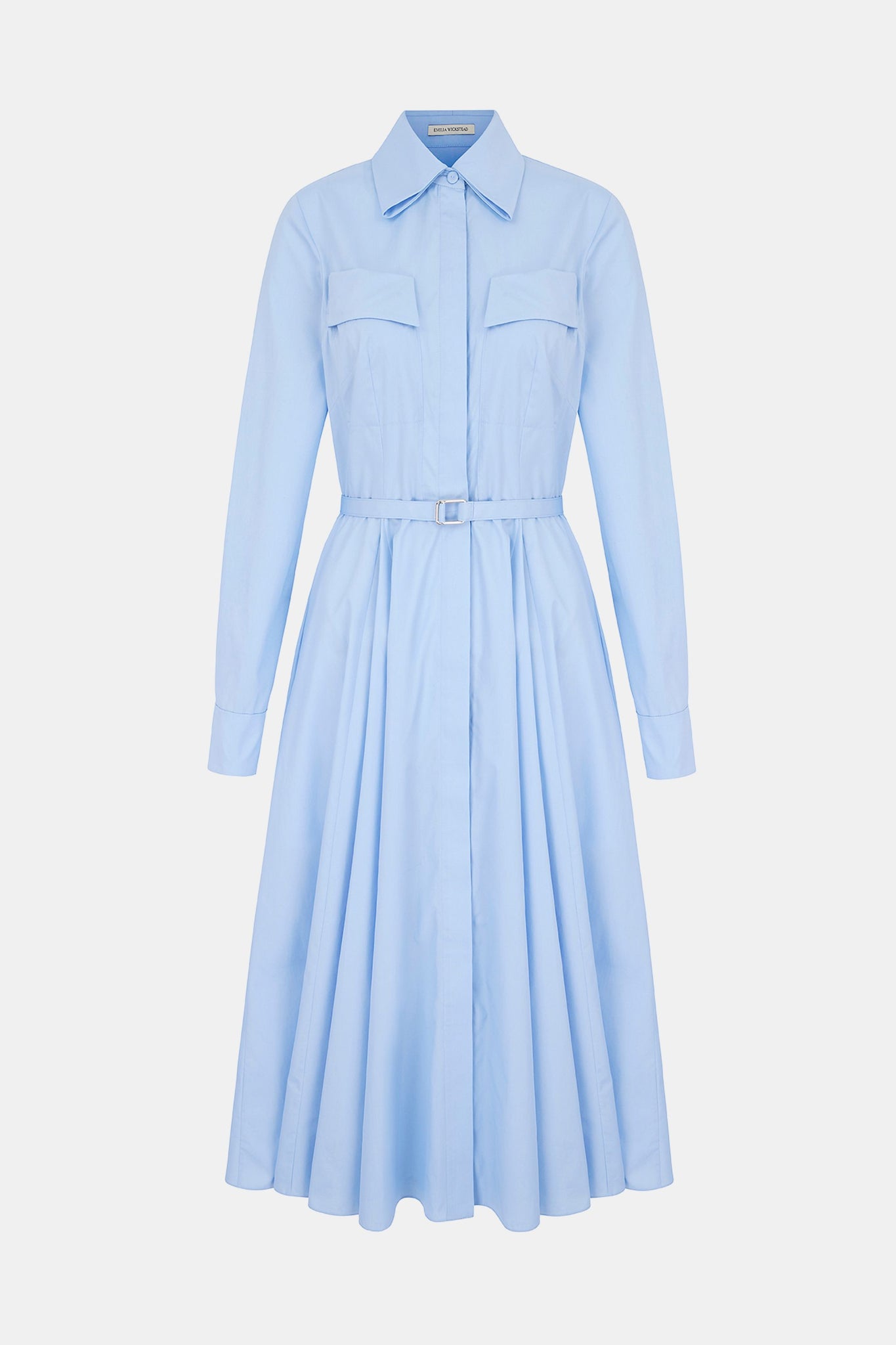 Emmalyna Dress In Blue Cotton