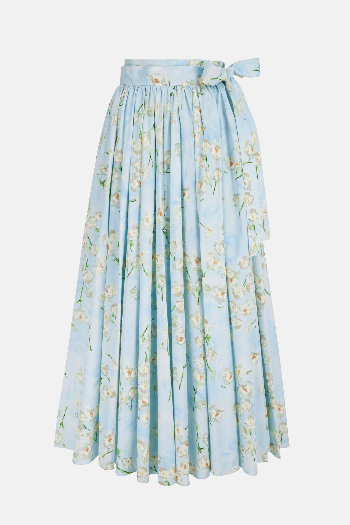 Evelyna Skirt with Little Lillie's on Blue Cotton - Emilia Wickstead