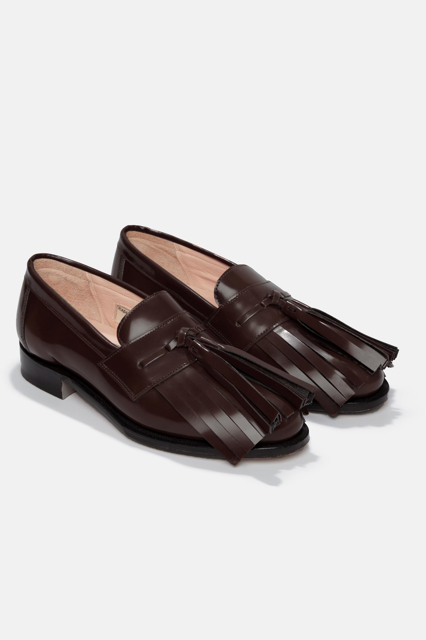 Grenson X Emilia Wickstead  Grenda Loafer In Dark Brown Leather
