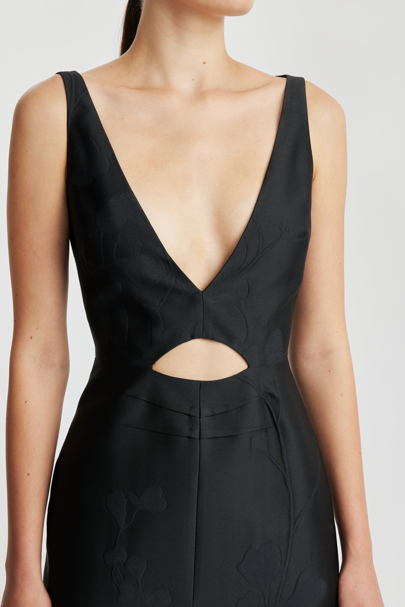emilia wickstead black dress Emilia Wickstead Lace Pattern Long Dress - Black Dresses, Clothing - EMW25178