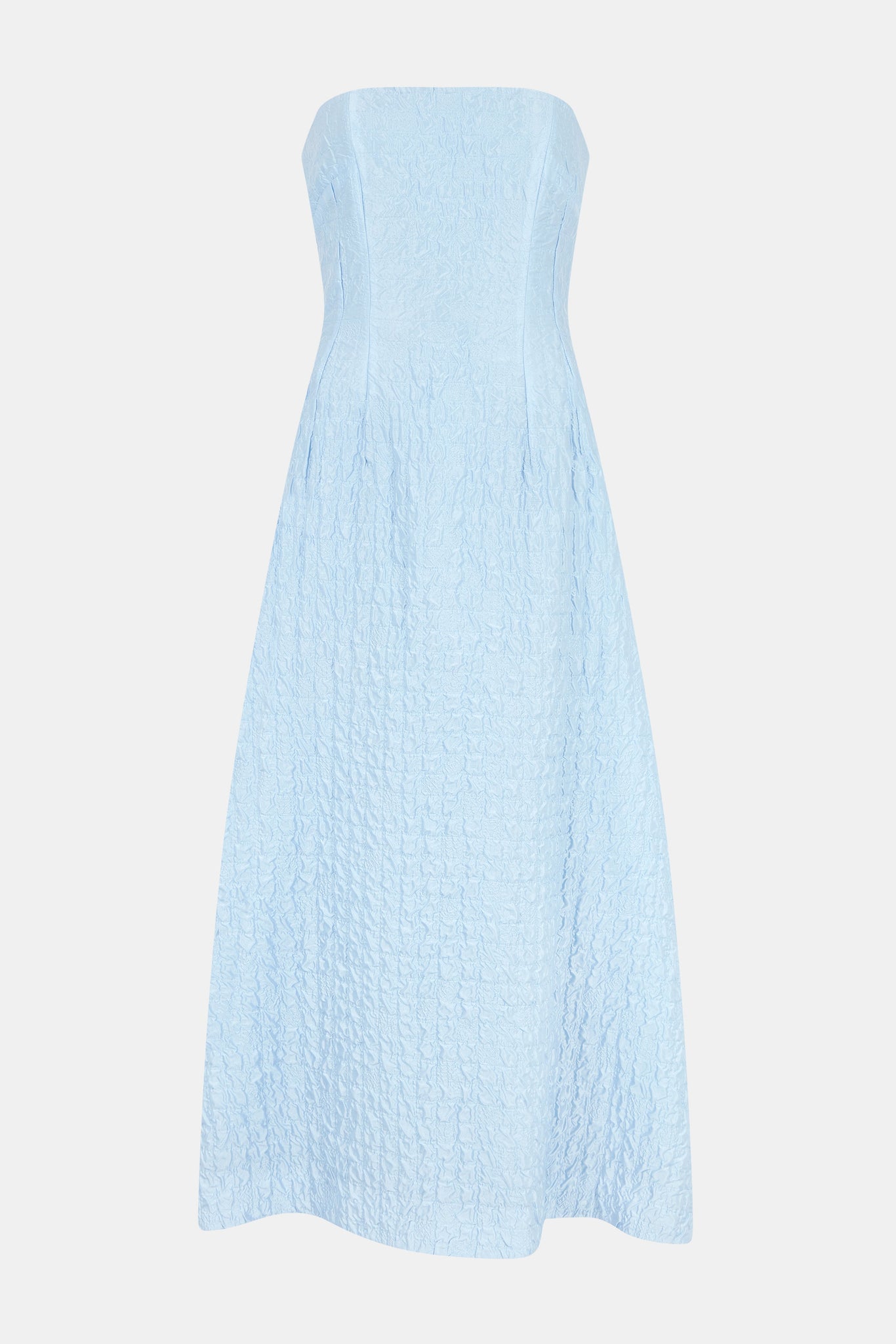 Jenn Dress In Baby Blue Seersucker