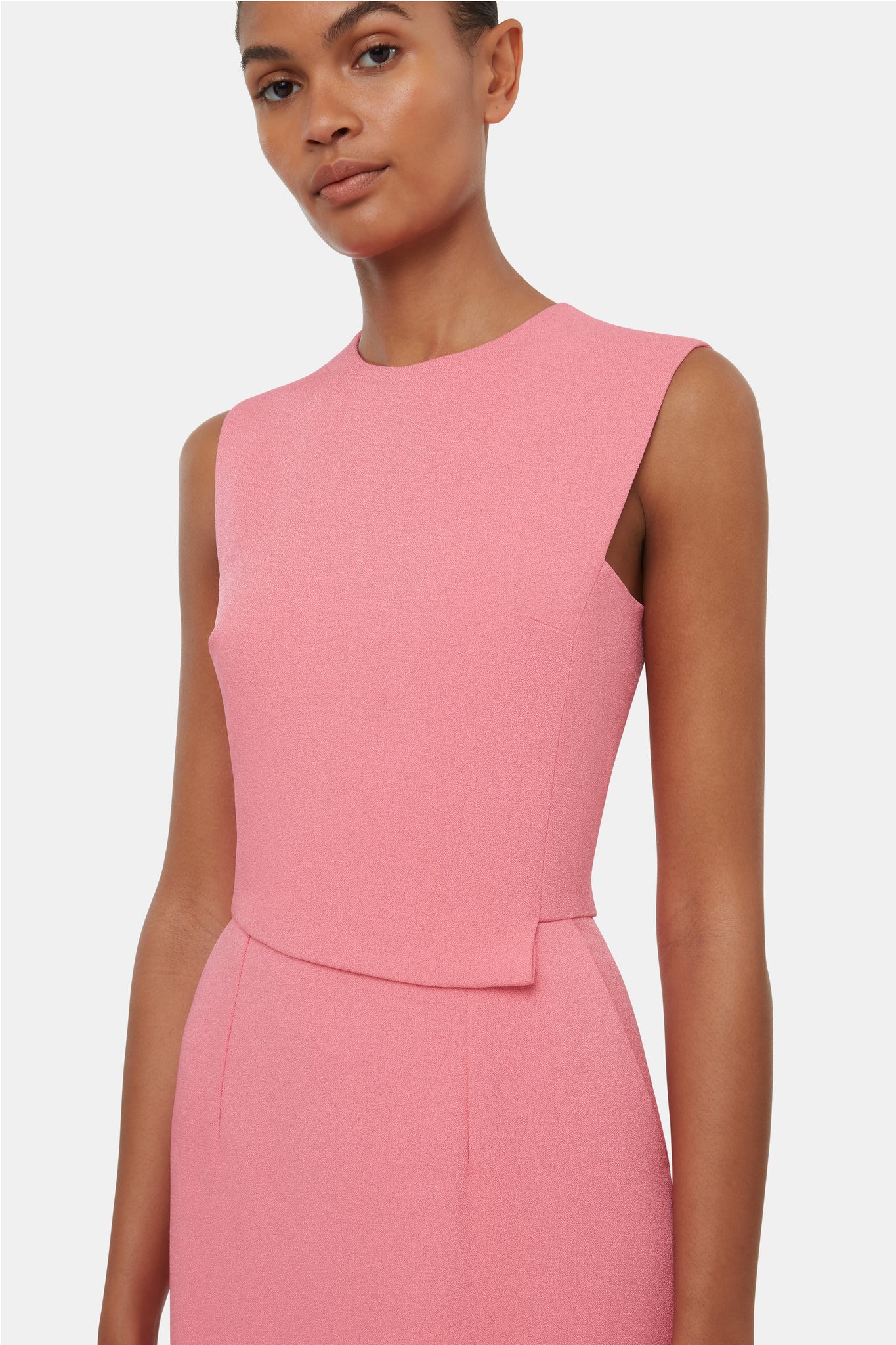 Juulia Dress In Bubblegum Pink Viscose Sable | Emilia Wickstead