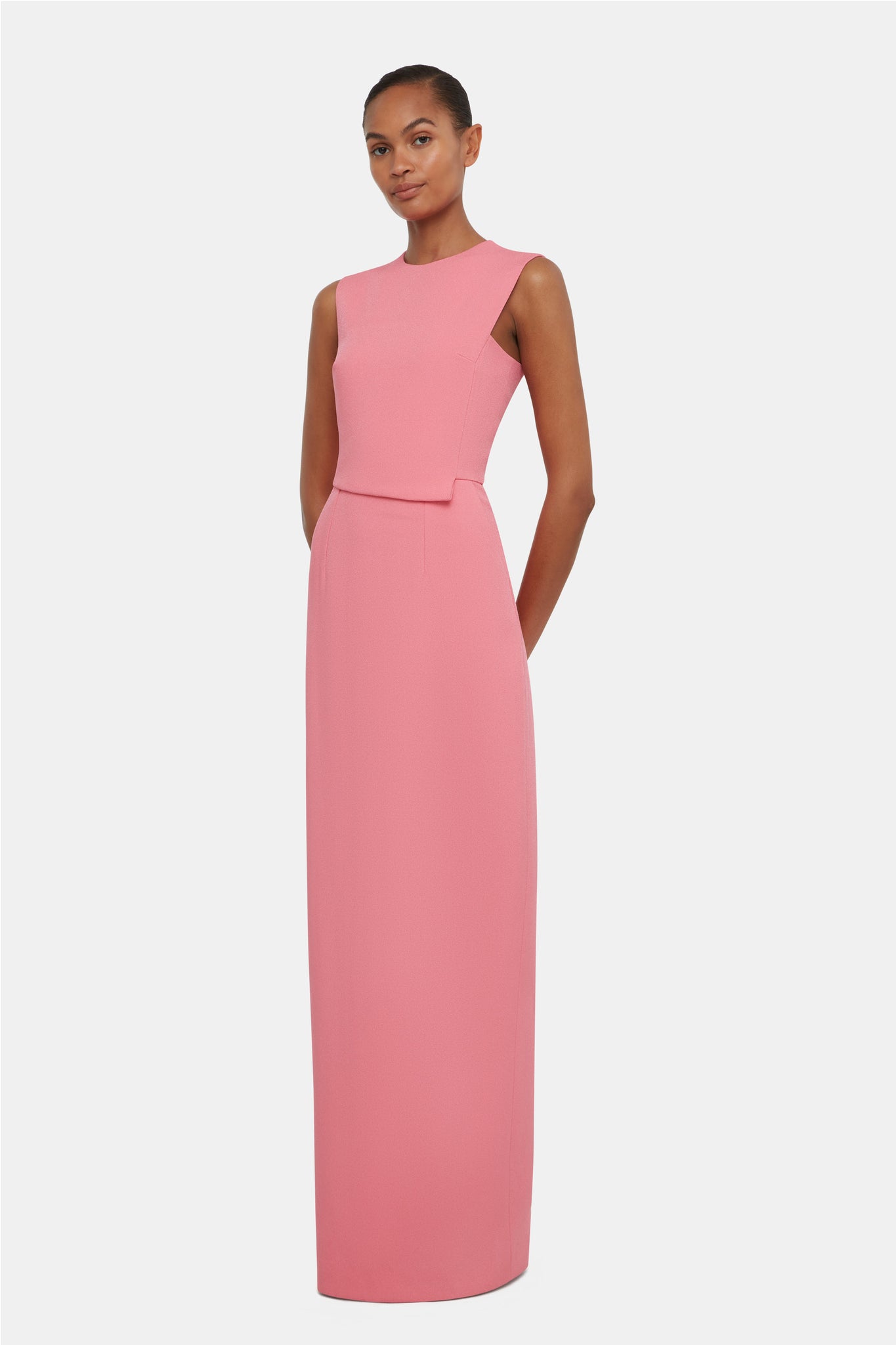 Juulia Dress In Bubblegum Pink Viscose Sable | Emilia Wickstead