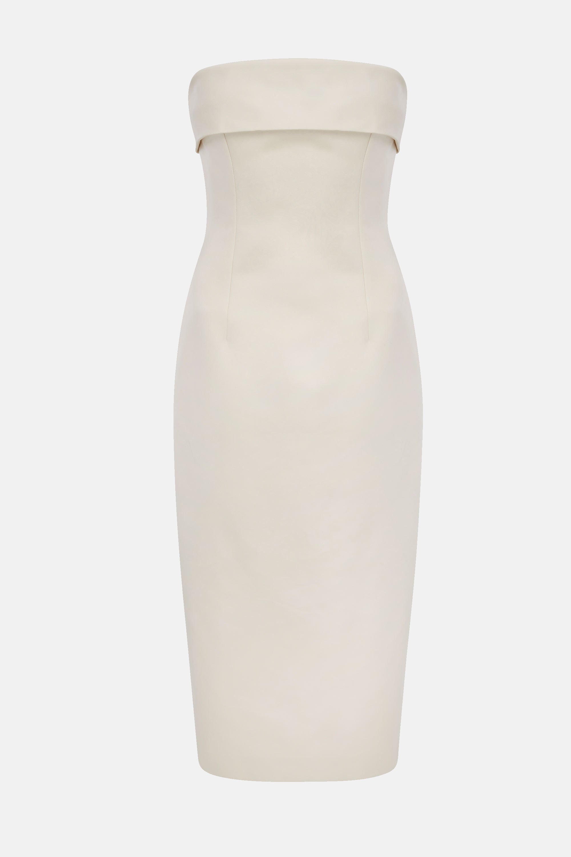 Keeley Strapless Bridal Dress in Ivory Duchess Satin Robes de mariée courtes The Wedding Explorer Keeley Strapless Bridal Dress in Ivory Duchess Satin Robes de mariée courtes The Wedding Explorer