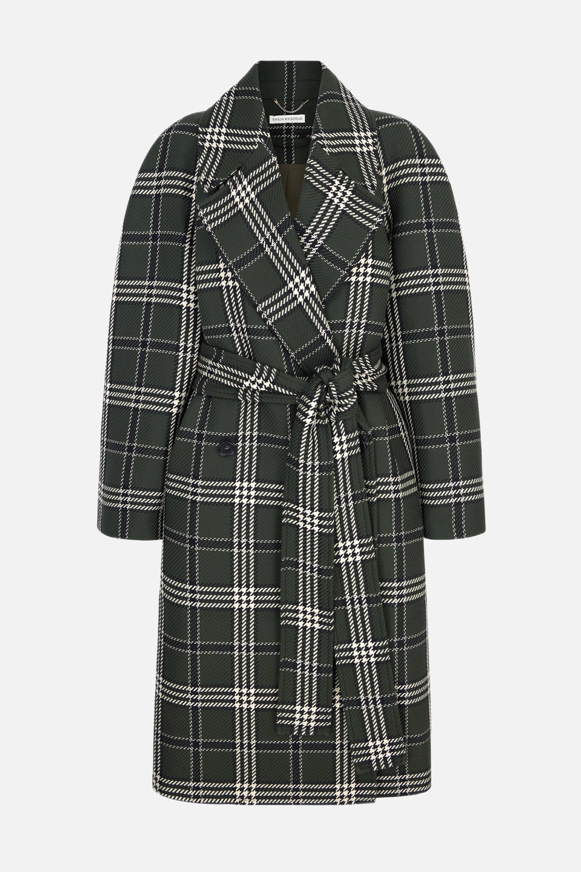 Lilabet Coat Military Shetland Tartan