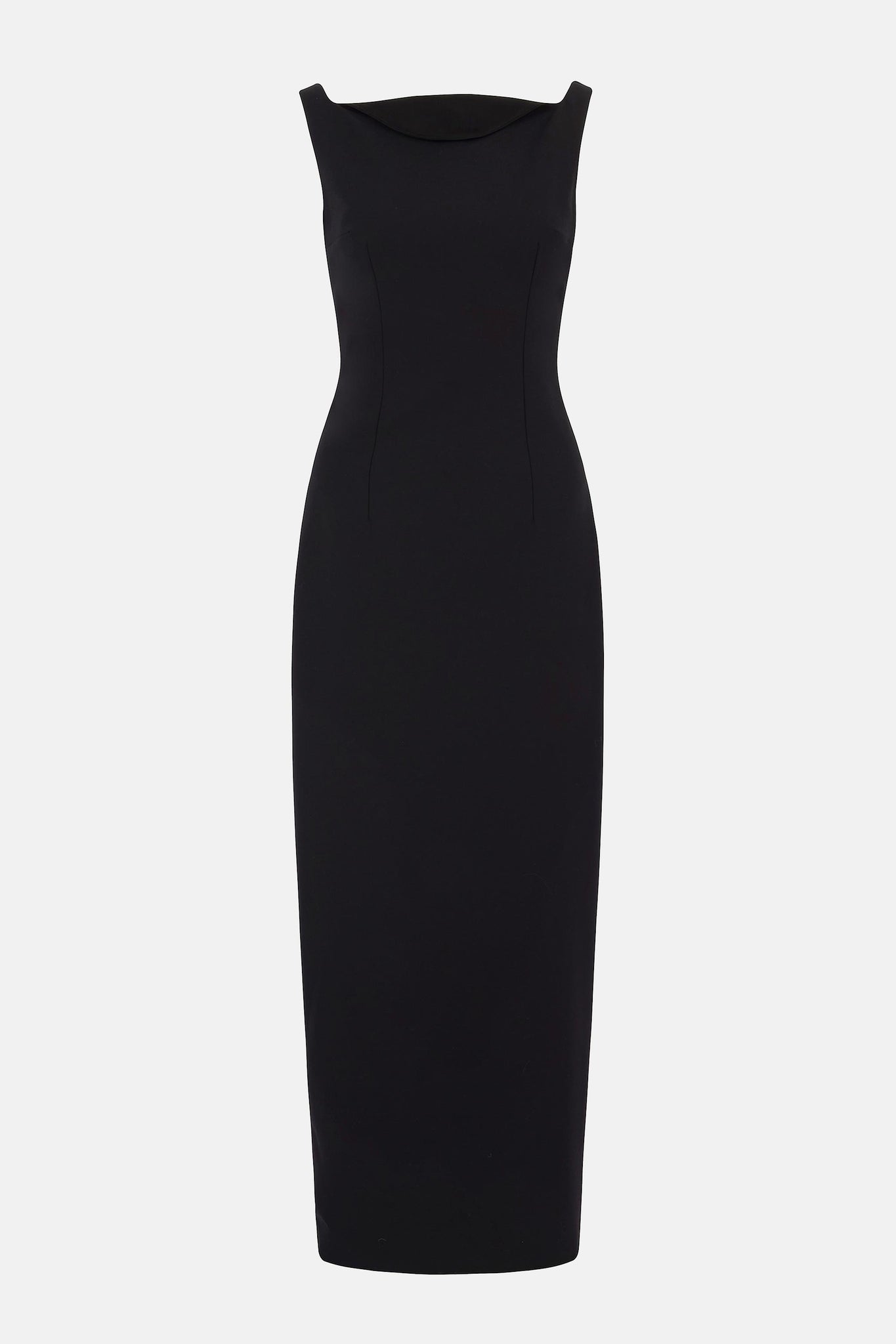 Lipa Dress In Black Summer Wool | Emilia Wickstead