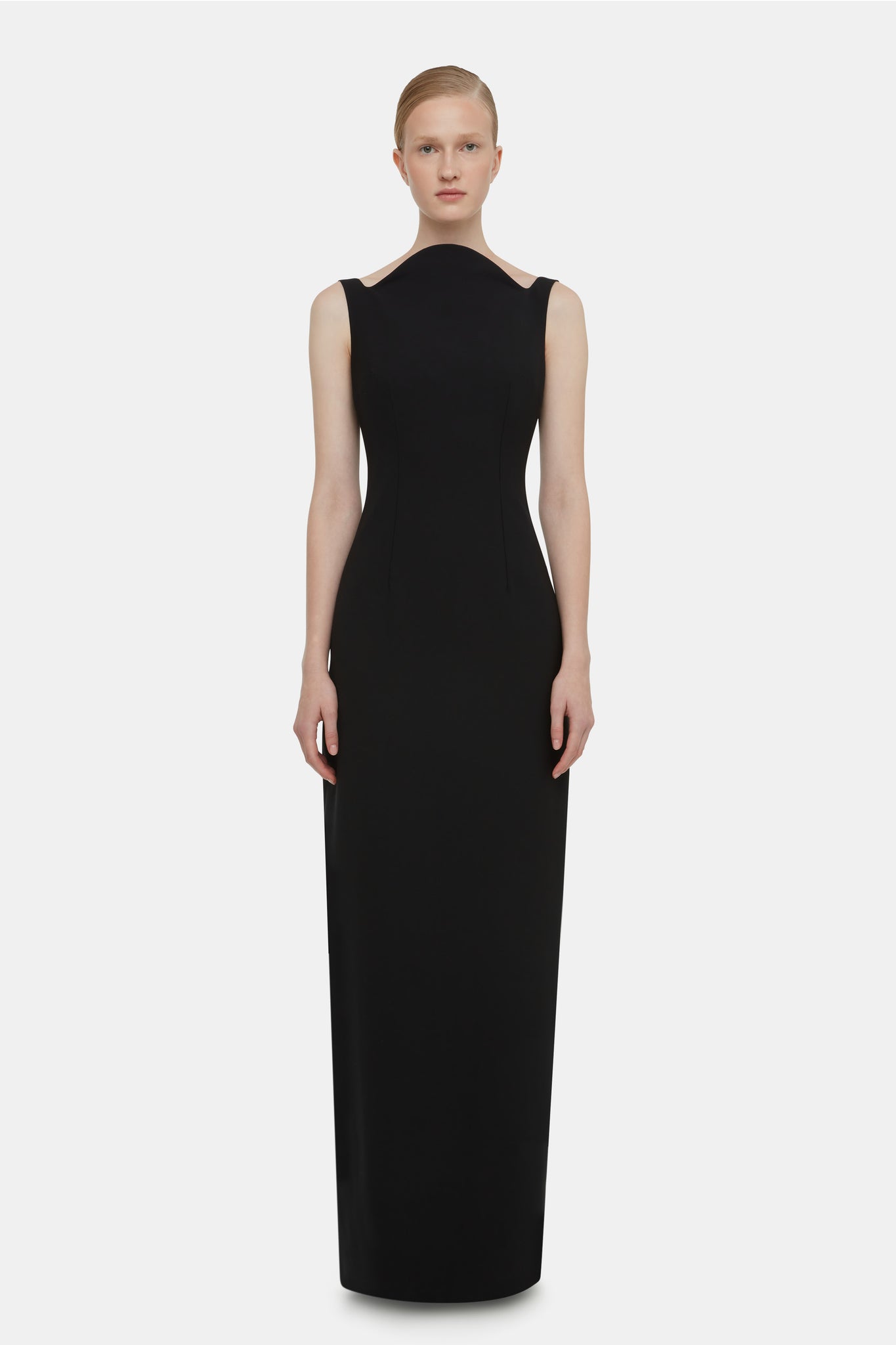 Lipa Dress In Black Summer Wool | Emilia Wickstead