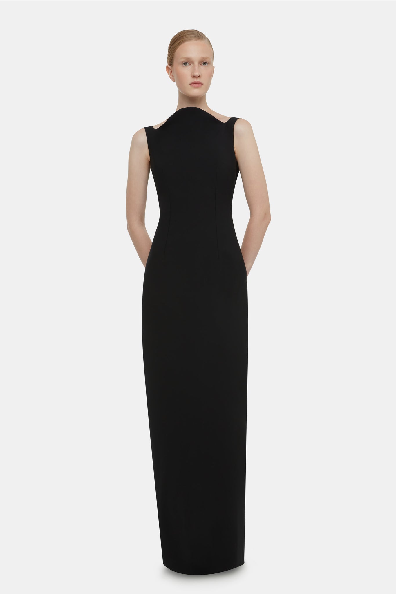 Lipa Dress In Black Summer Wool | Emilia Wickstead