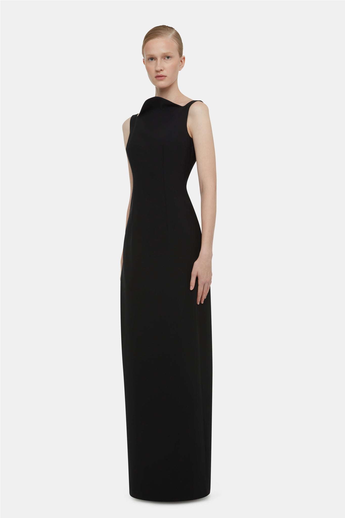 Lipa Dress In Black Summer Wool | Emilia Wickstead