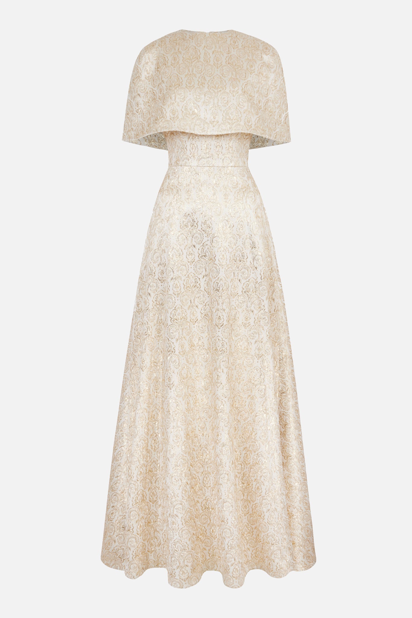 Lucretia Dress in Gold Metallic Jacquard– Emilia Wickstead
