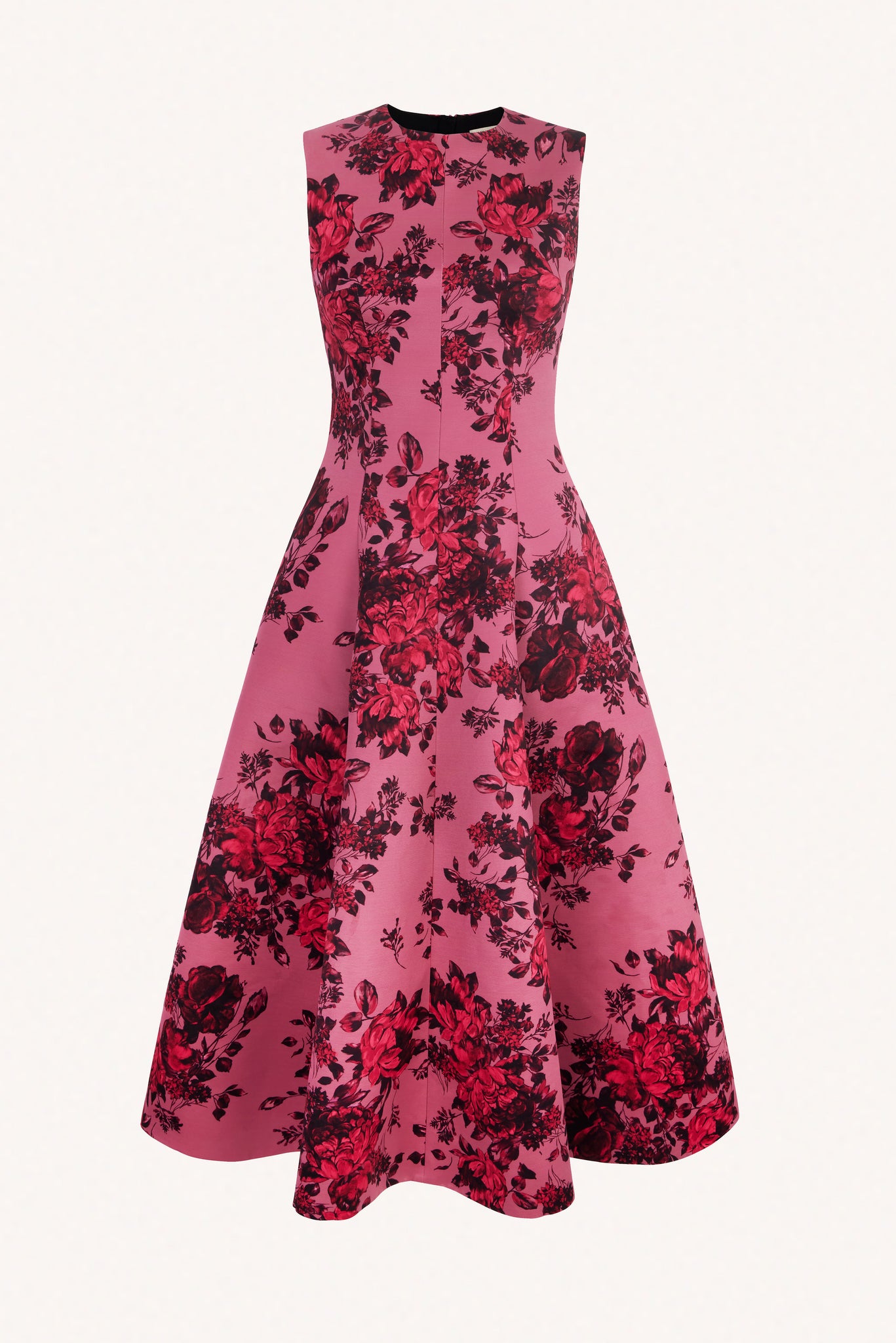 Mara Mauve Pink Festive Bouquet Taffeta Faille Dress | Emilia Wickstead