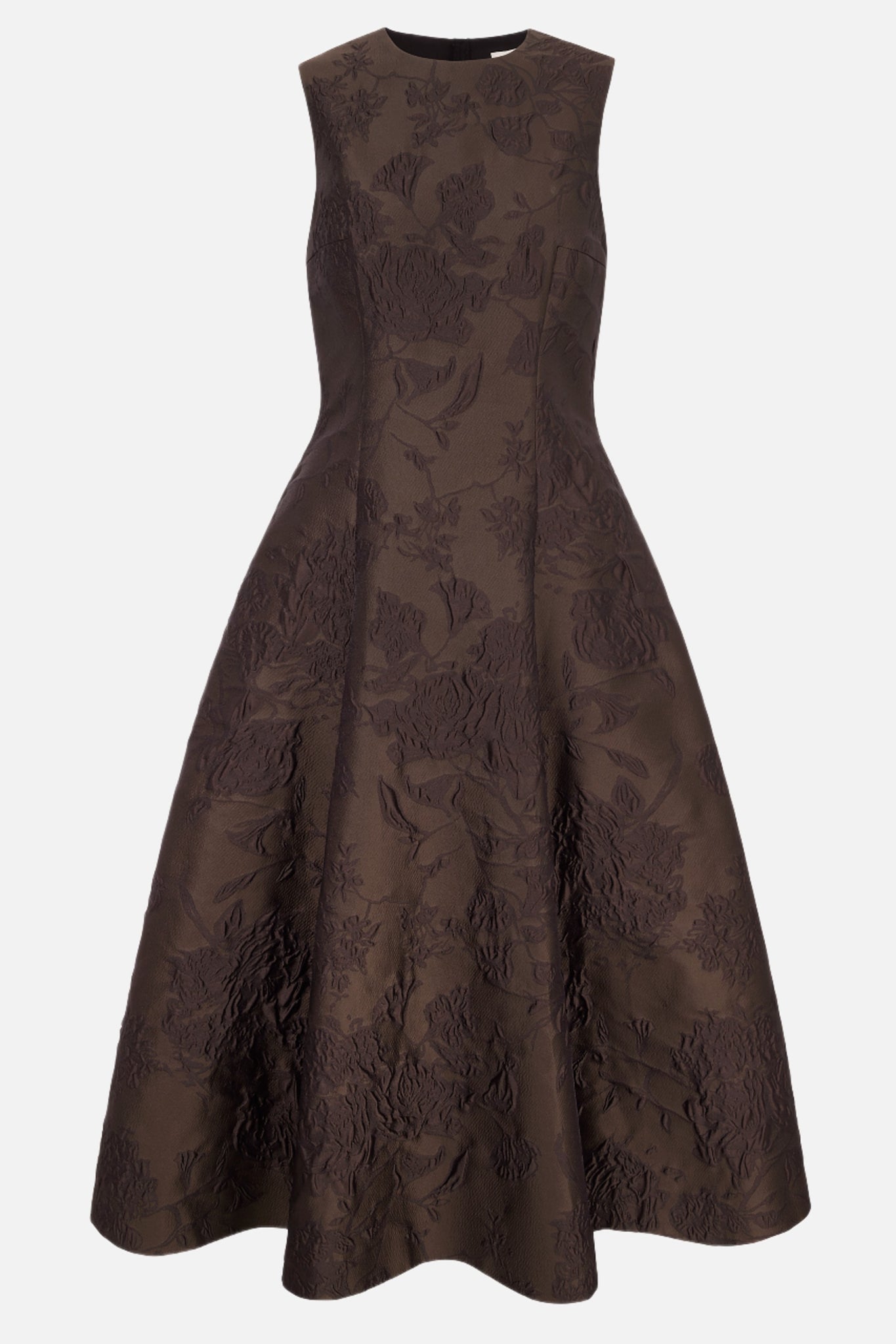 Mara Dress in Brown Graphic Floral | Emilia Wickstead