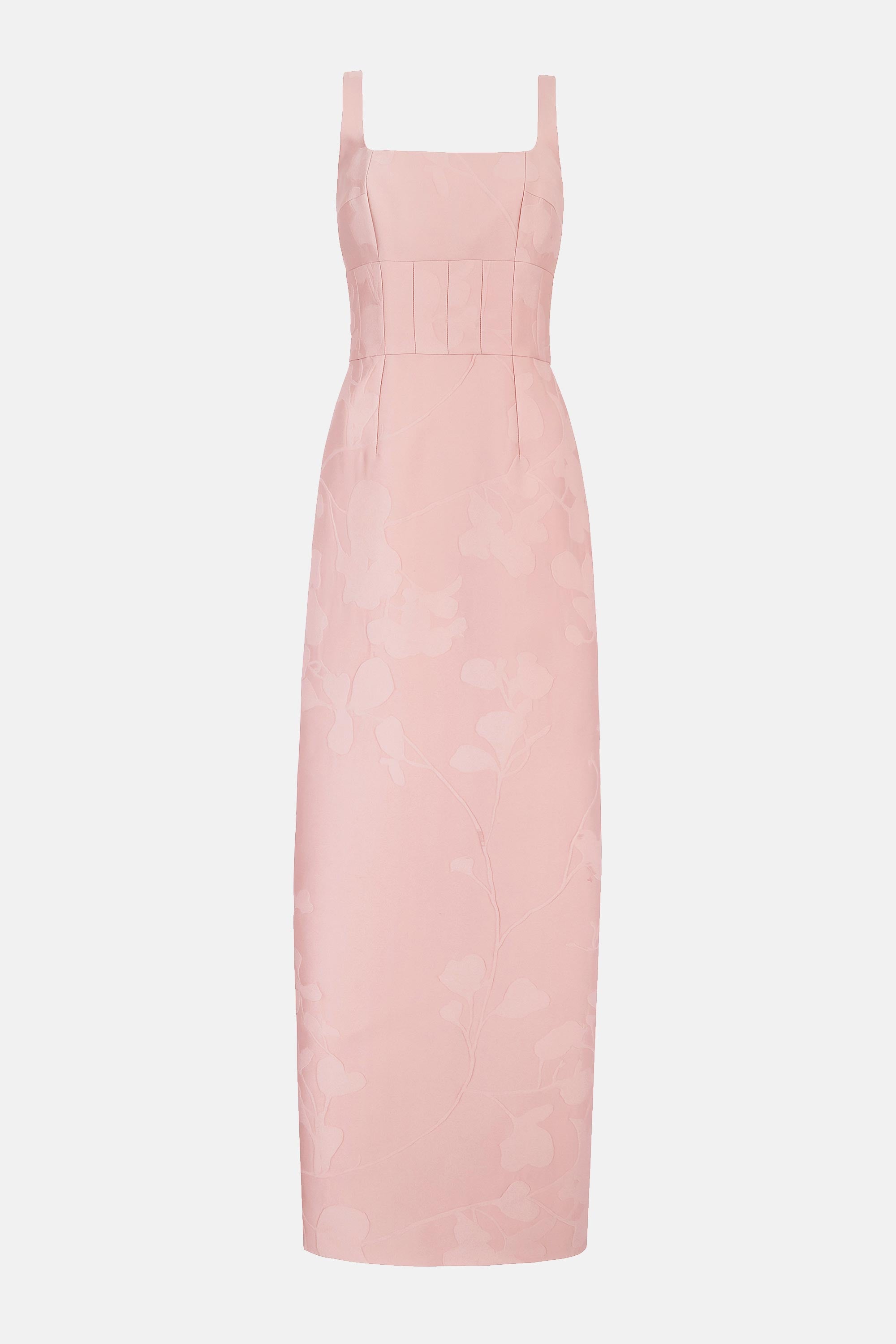 Martel Dress In Pink Embossed Cloque