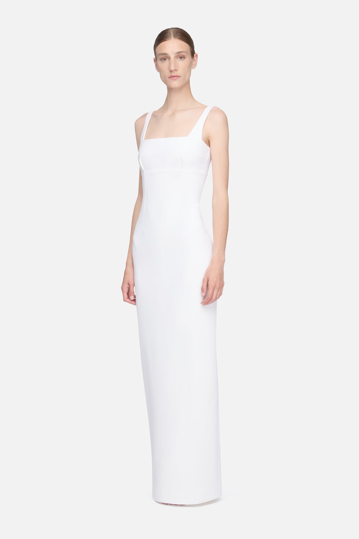 Micheline Dress in Ivory Double Wool Crepe– Emilia Wickstead