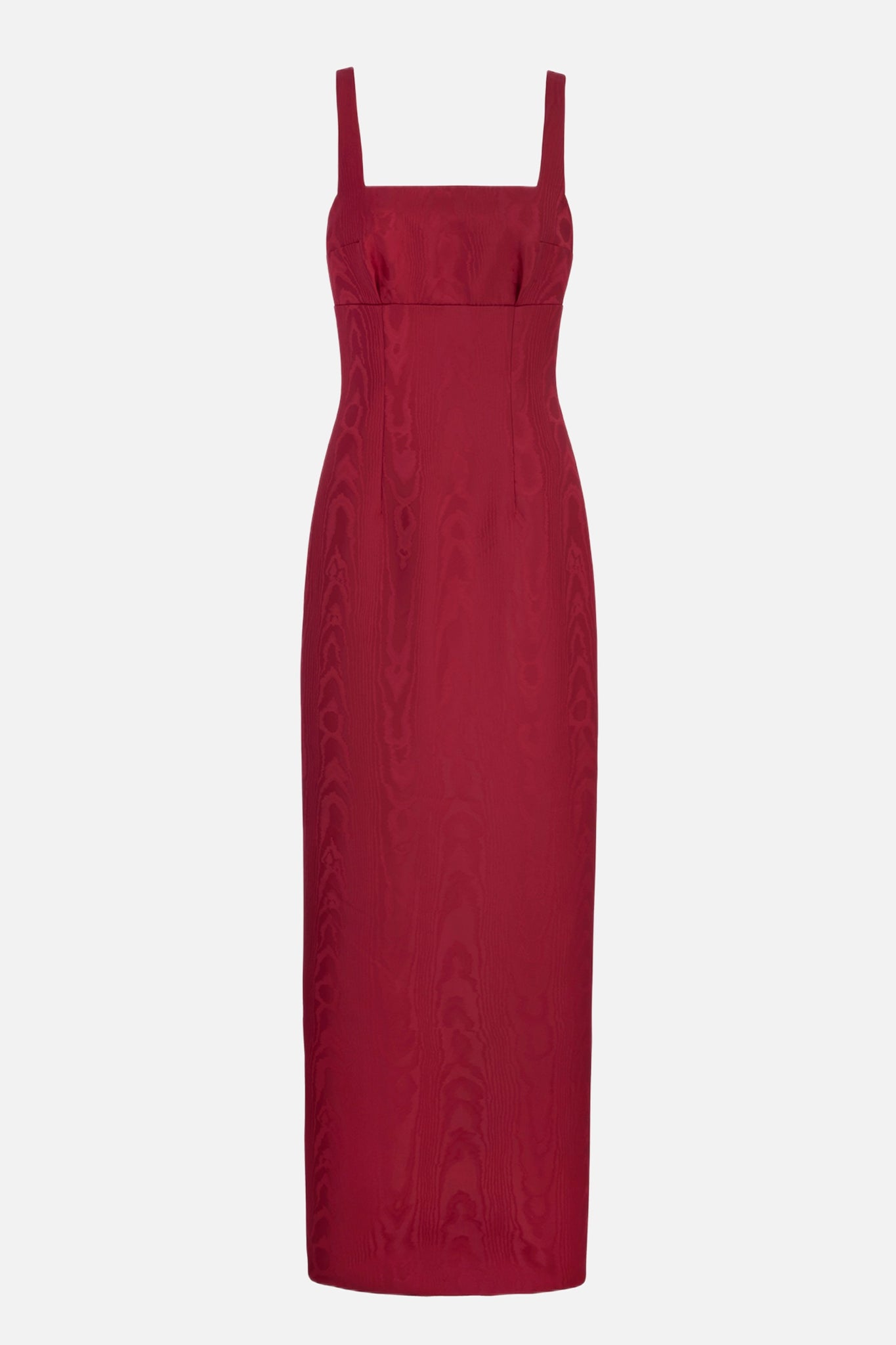 Micheline Dress In Red Moire Mikado | Emilia Wickstead